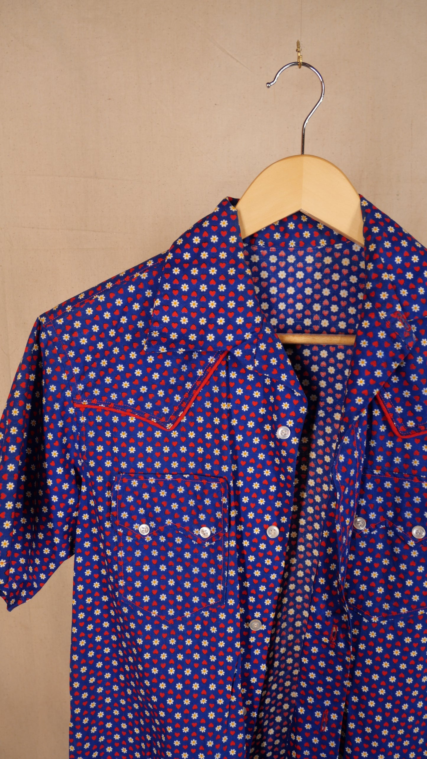 1970s Hippie Western Shirt | M