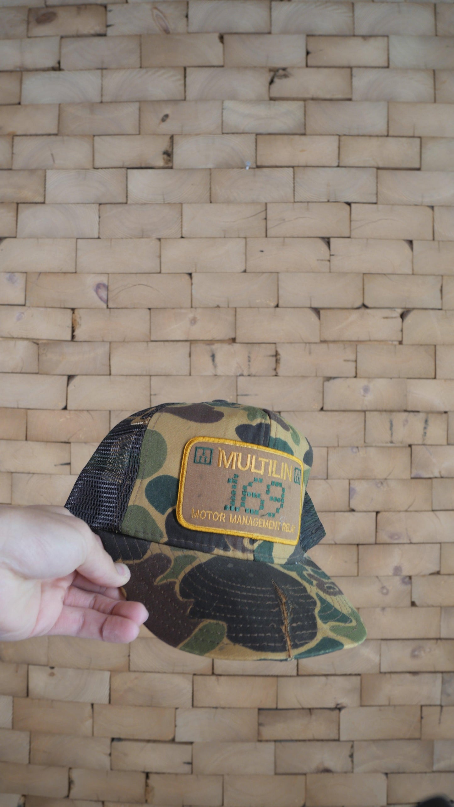 1990s Camo Trucker Hat