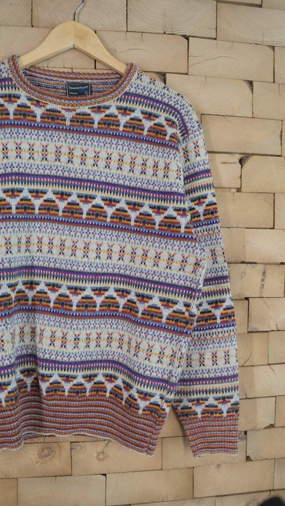 1970s Multi Color Knit | L