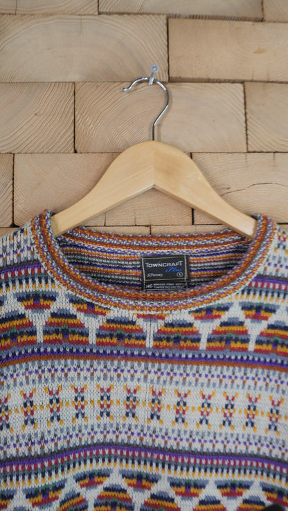 1970s Multi Color Knit | L