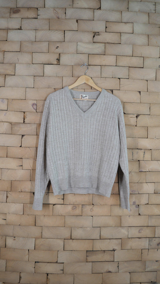 1970s Cable Knit Sweater | M