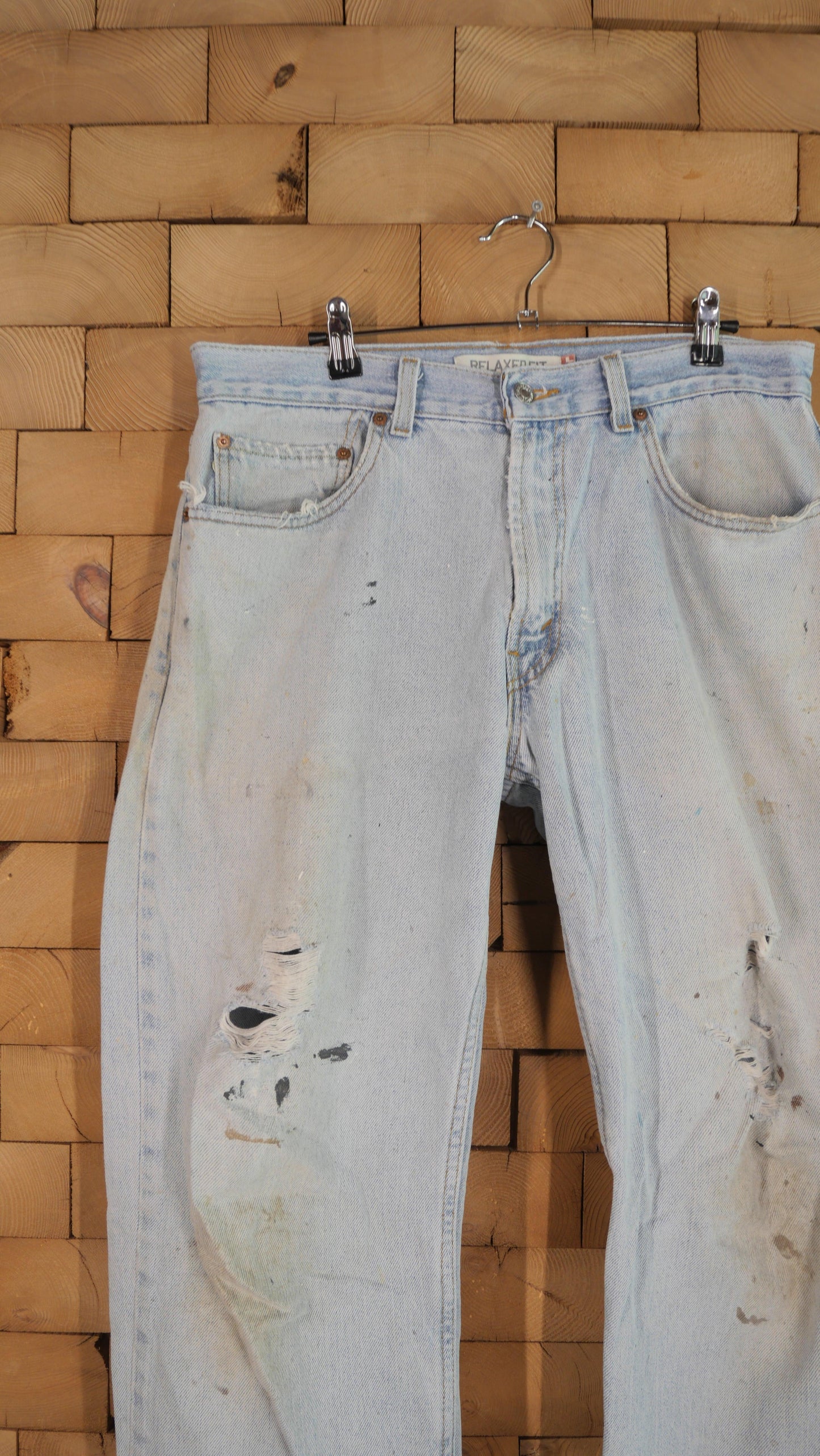 2000s Baggy Distressed Levi's | 34