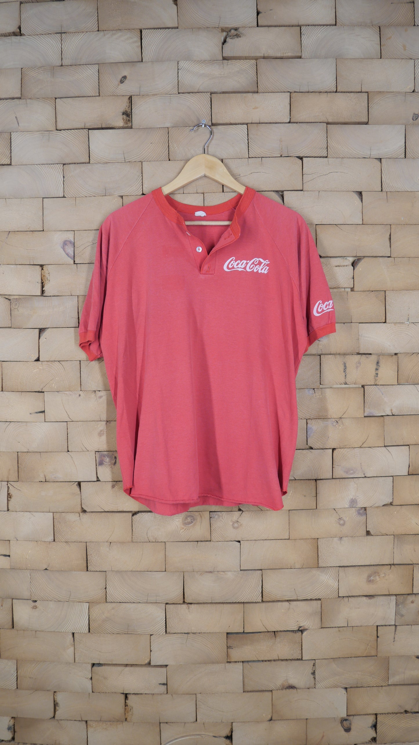 1980s Coca Cola Henley | L