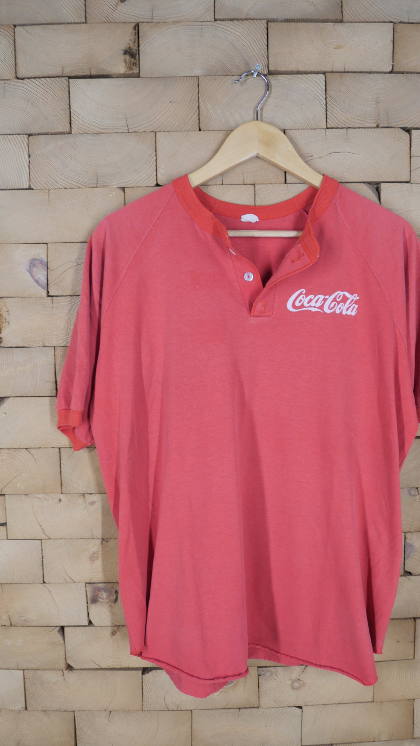 1980s Coca Cola Henley | L