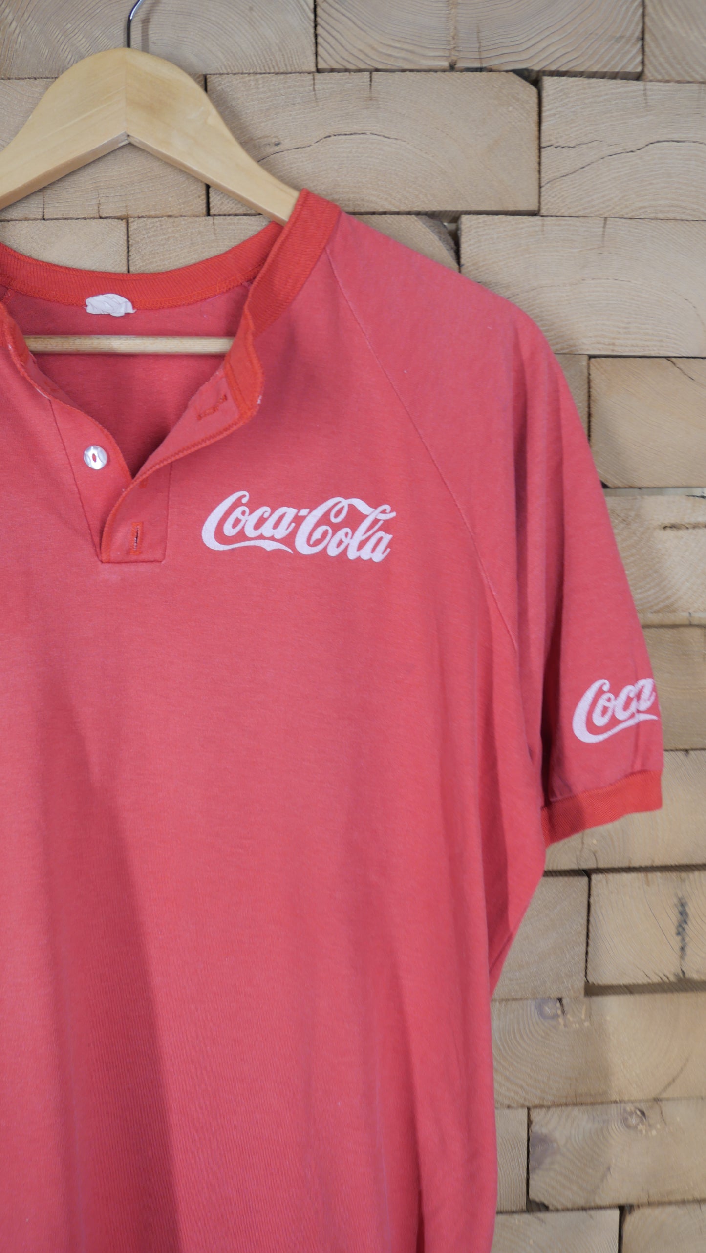 1980s Coca Cola Henley | L