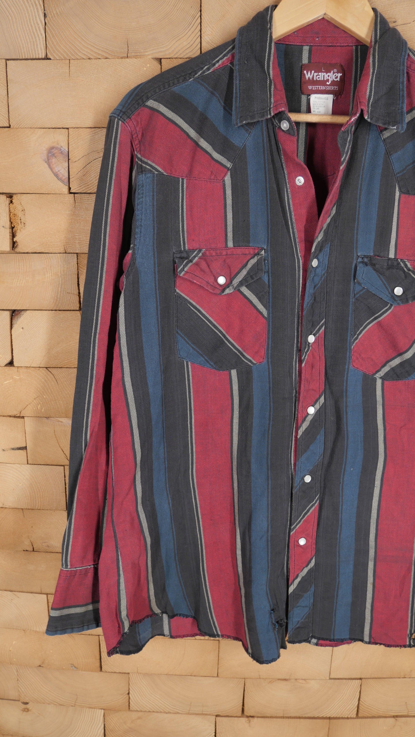 1980s Pearl Snap Flannel | L
