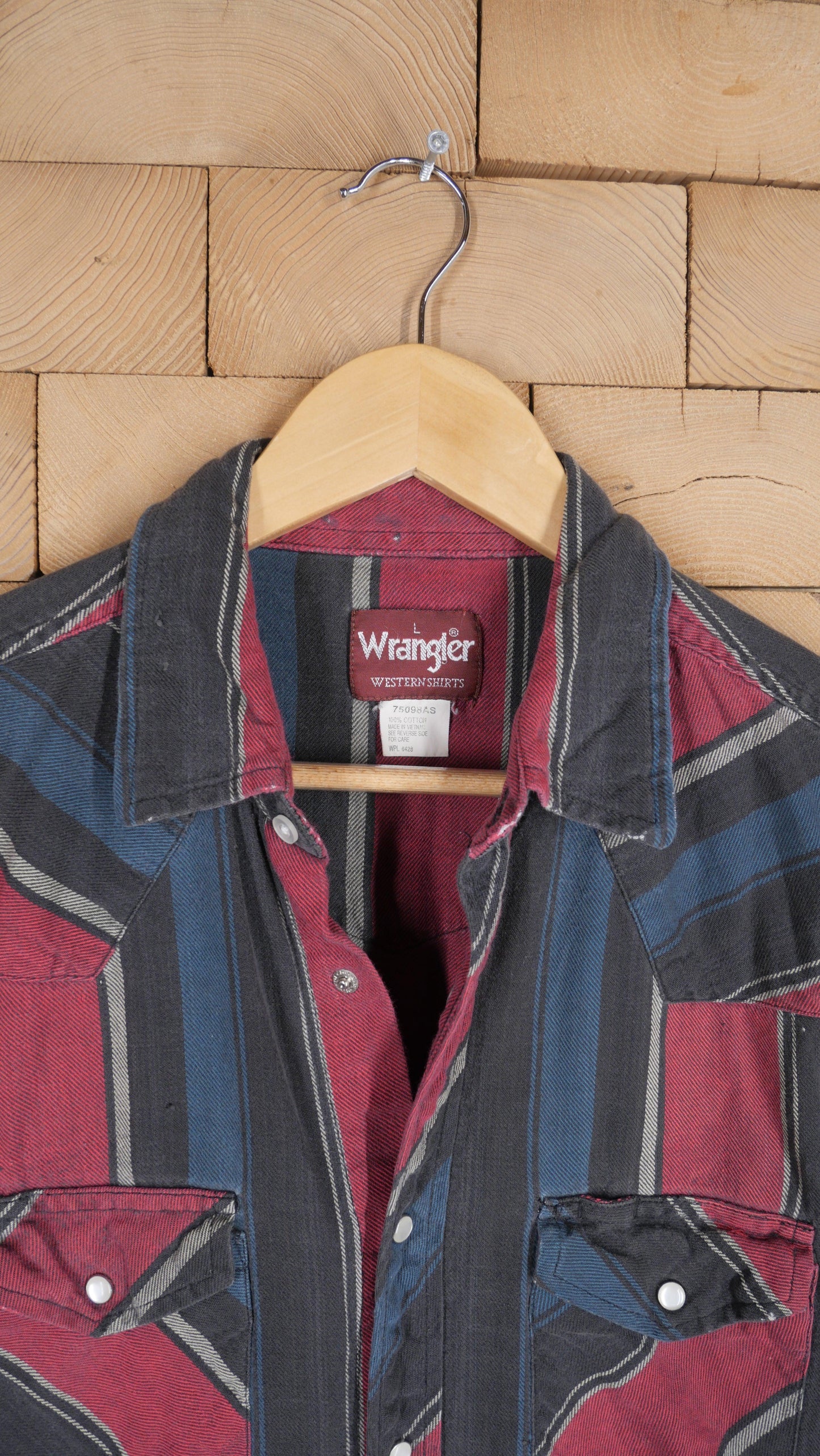 1980s Pearl Snap Flannel | L