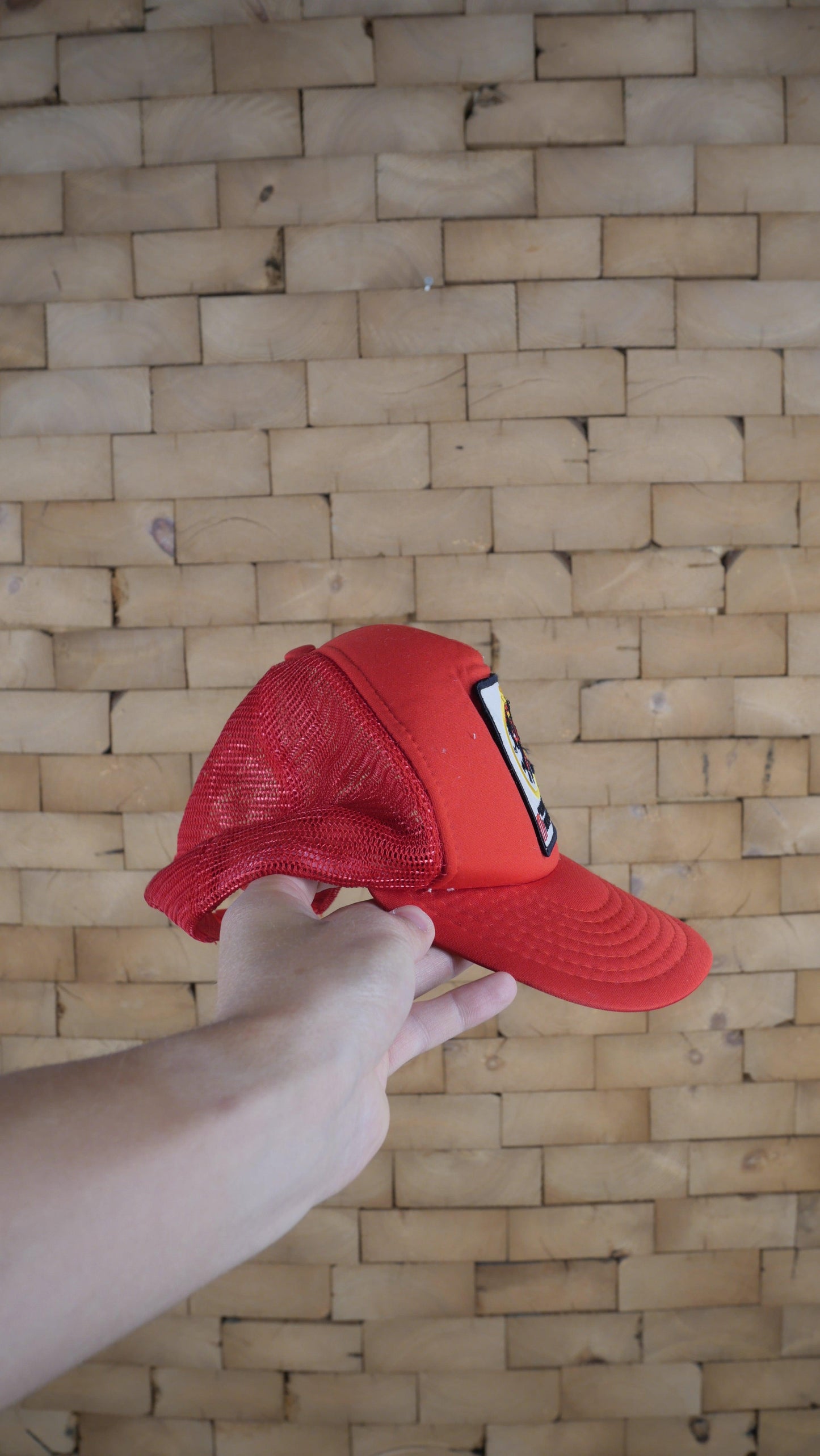 1990s Red Trucker Hat