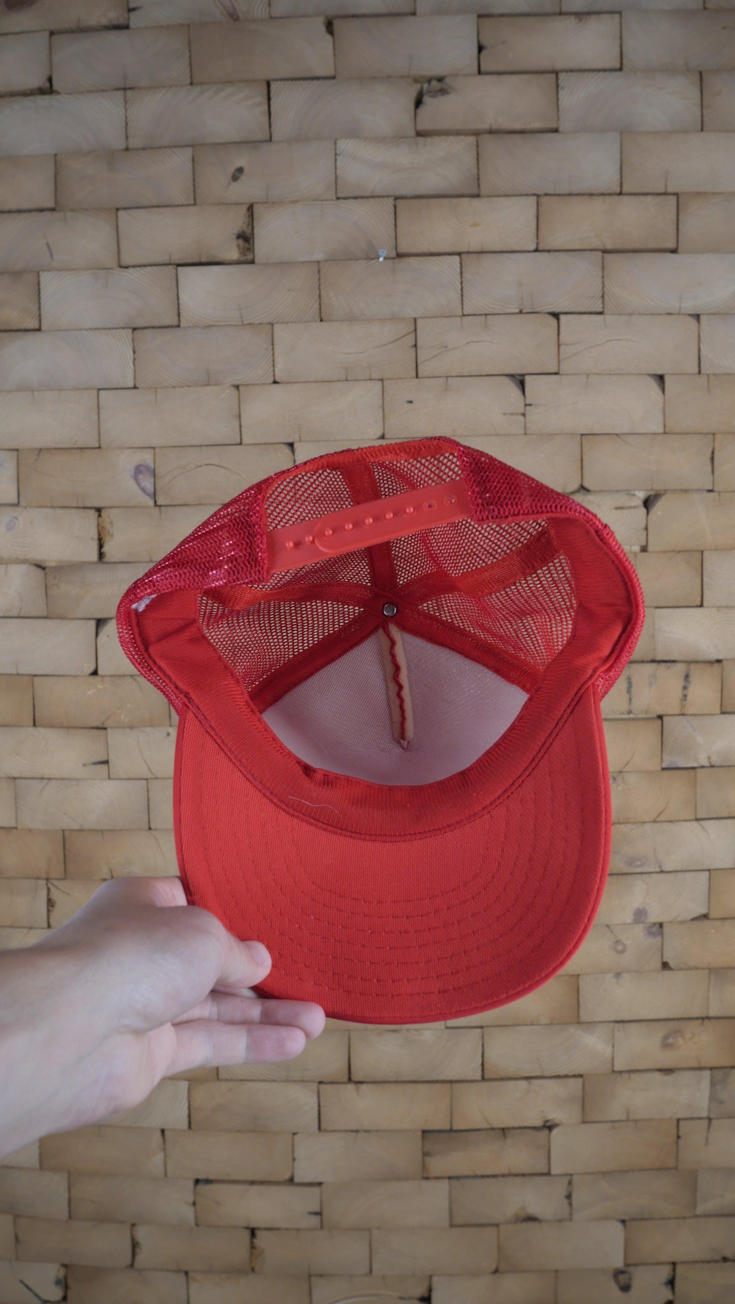 1990s Red Trucker Hat