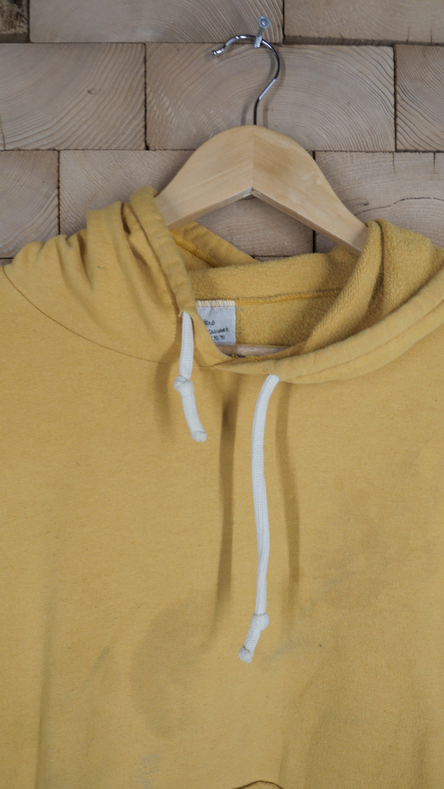 1980s Boxy Yellow Hoodie | L