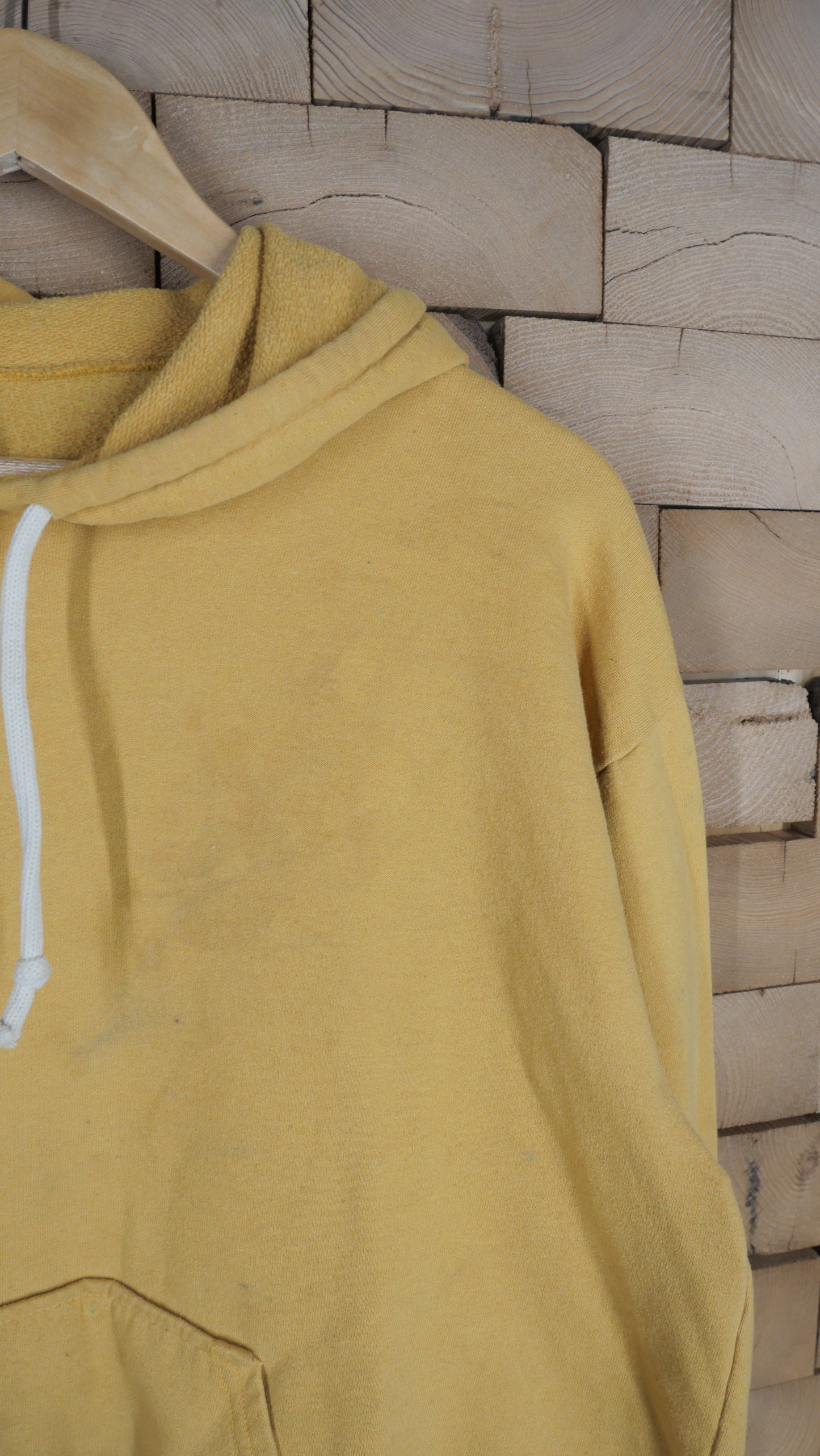 1980s Boxy Yellow Hoodie | L