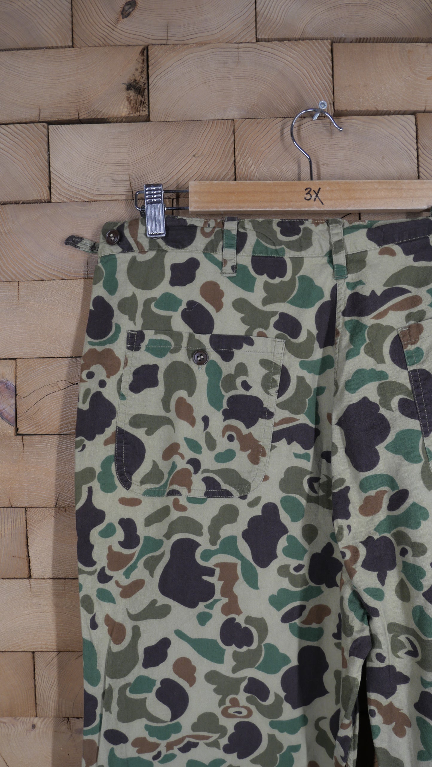 1960s Duck Camo Pants | 36