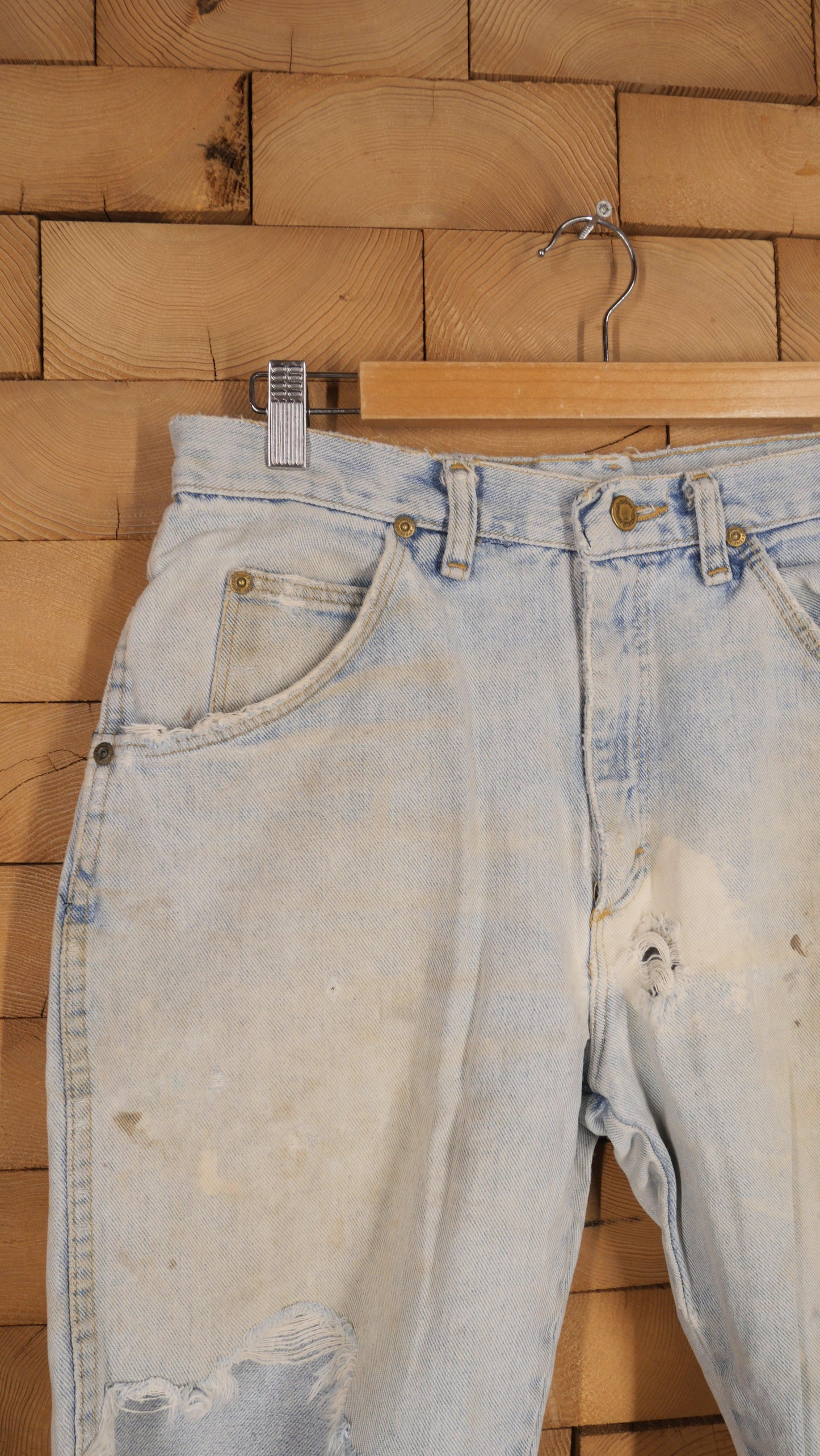 1990s Thrashed Wrangler Jorts | 32