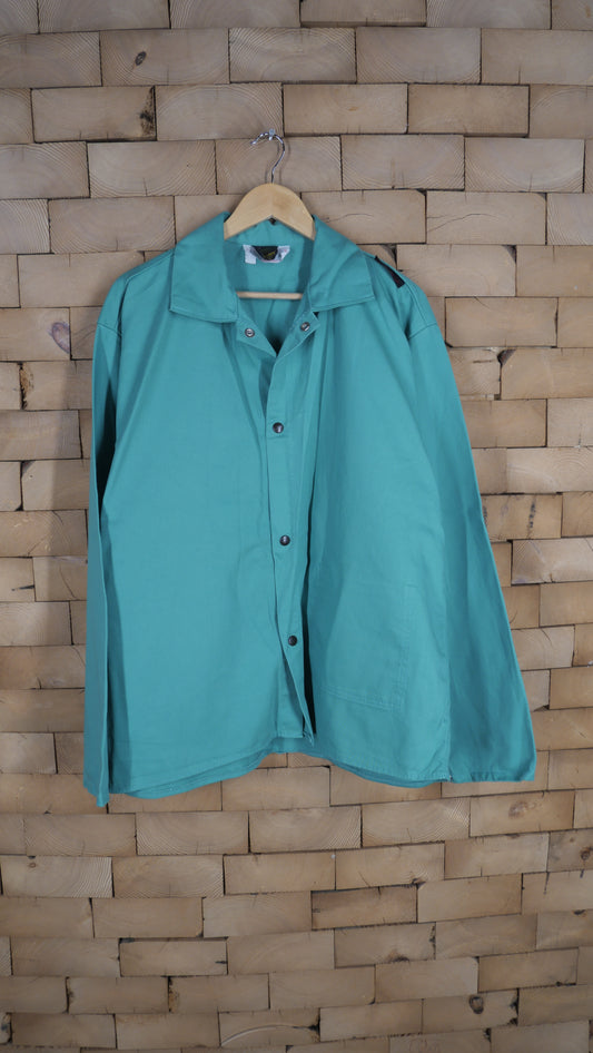 1990s Teal Work Wear Jacket | XL