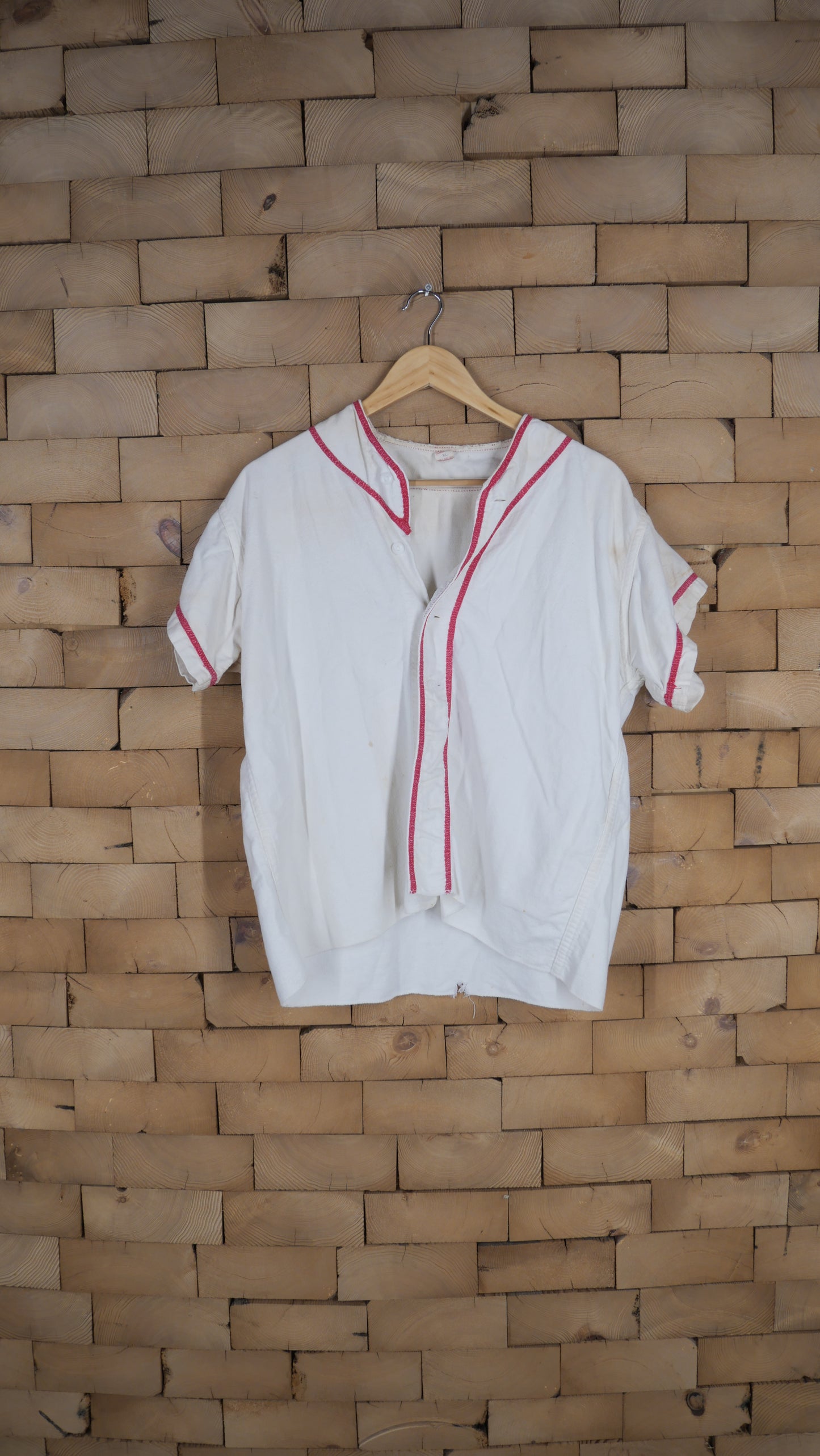 1980s Cotton Baseball Jersey | M