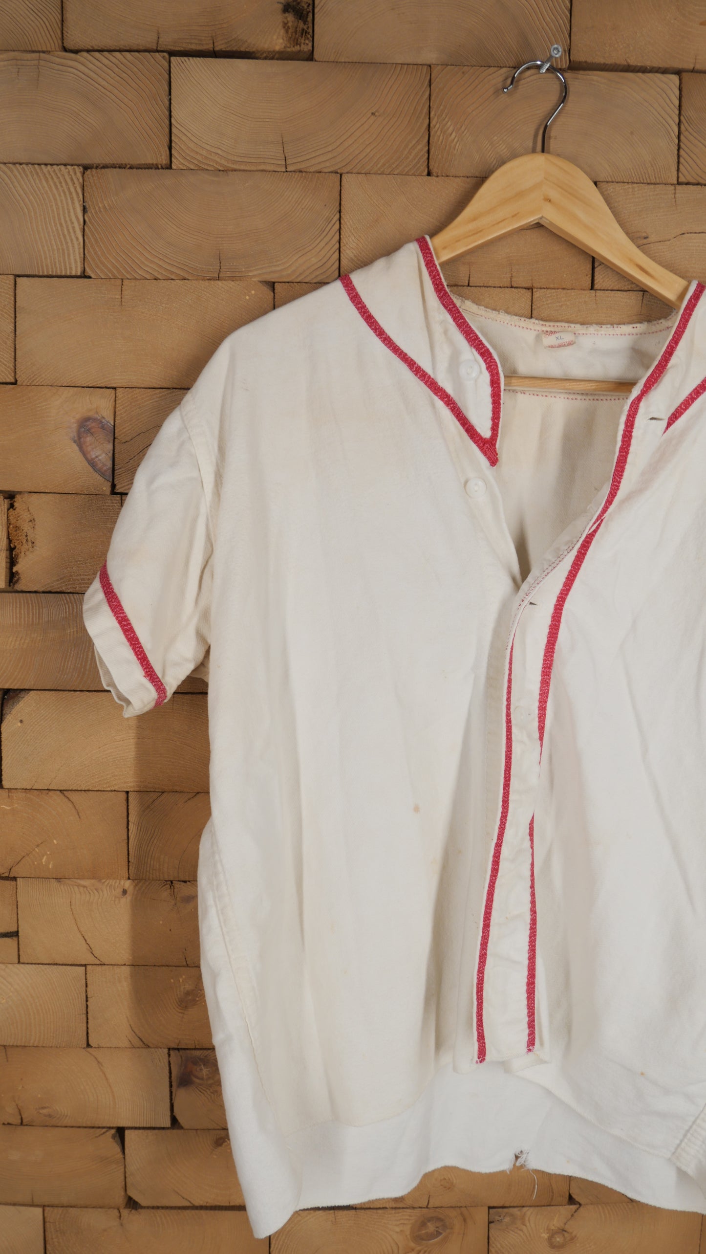 1980s Cotton Baseball Jersey | M