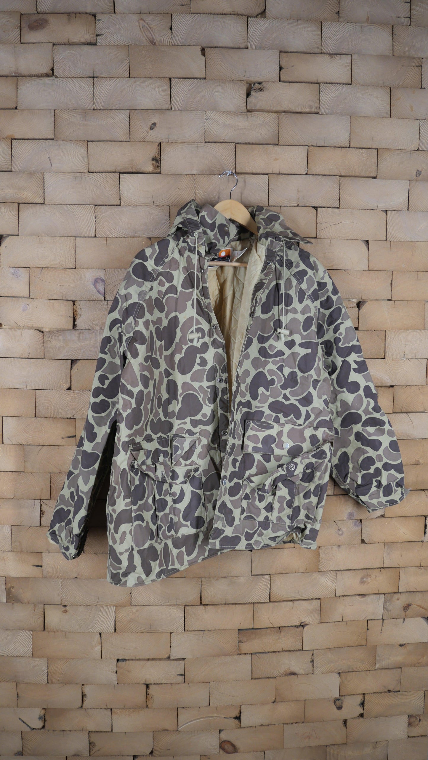 1970s Camo Rain Jacket | L