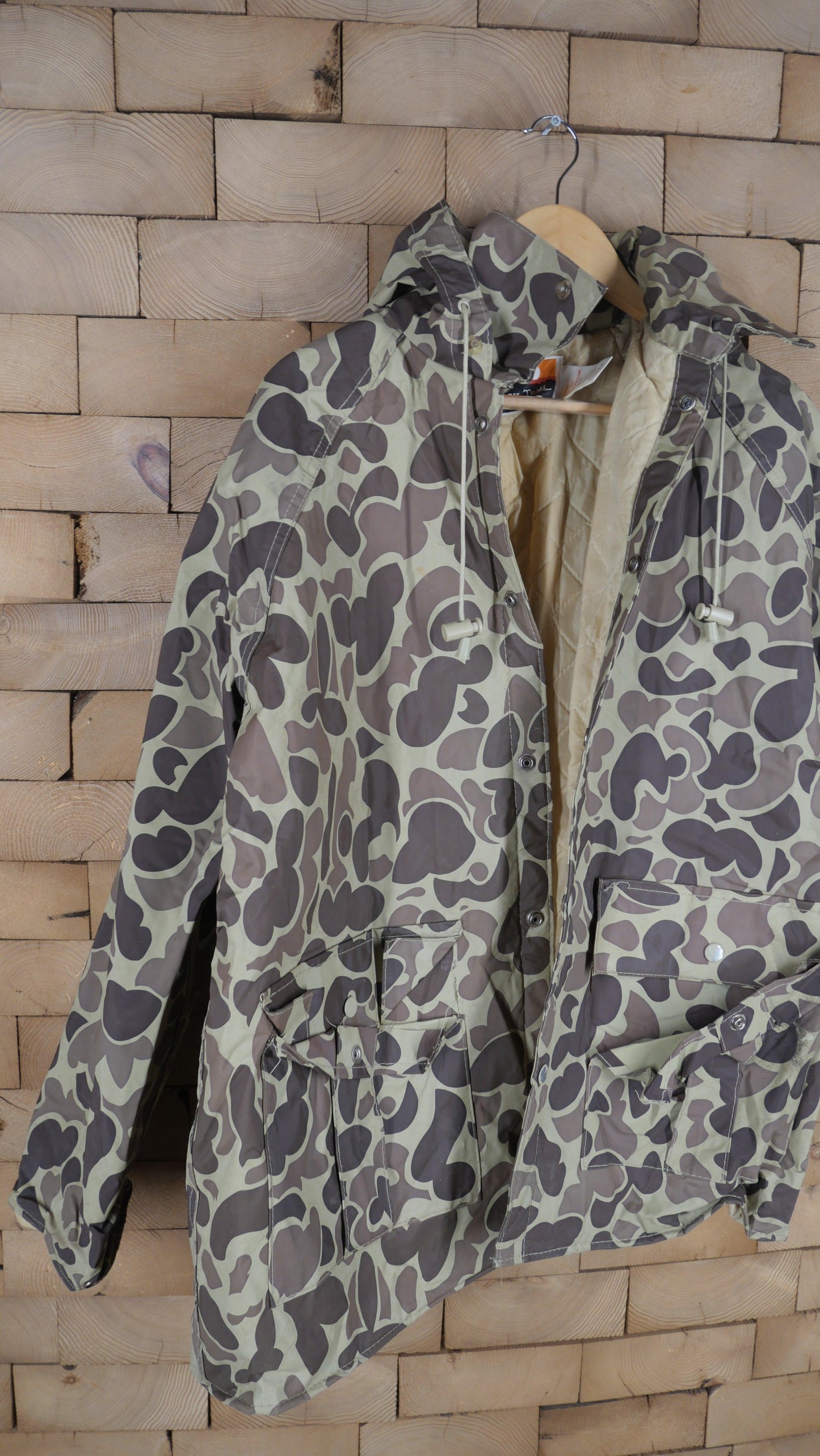 1970s Camo Rain Jacket | L