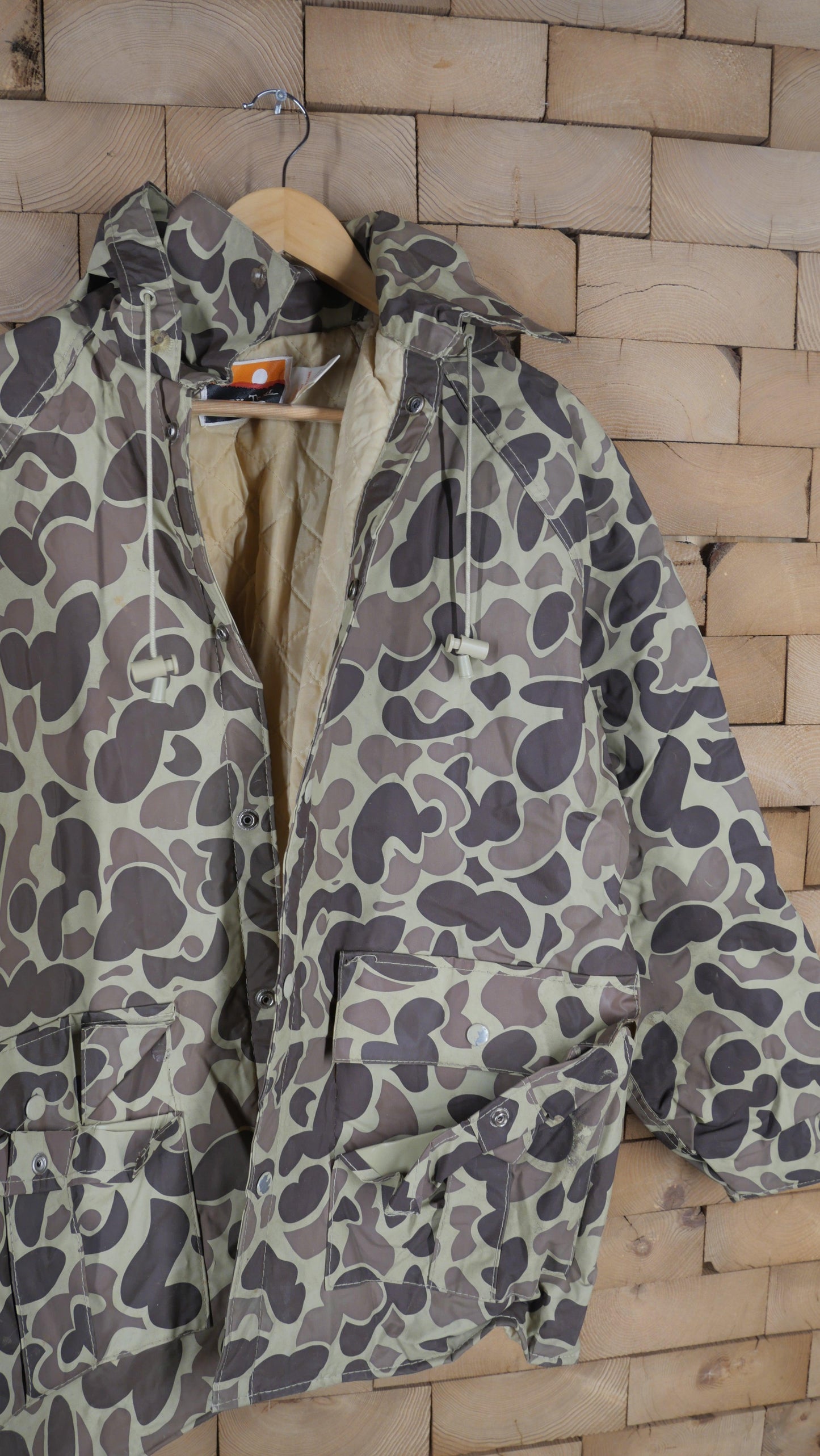 1970s Camo Rain Jacket | L