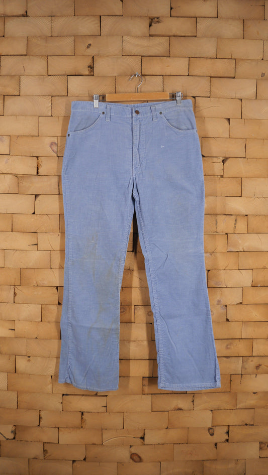 1970s Corduroy Flared Wrangler Pants | 35