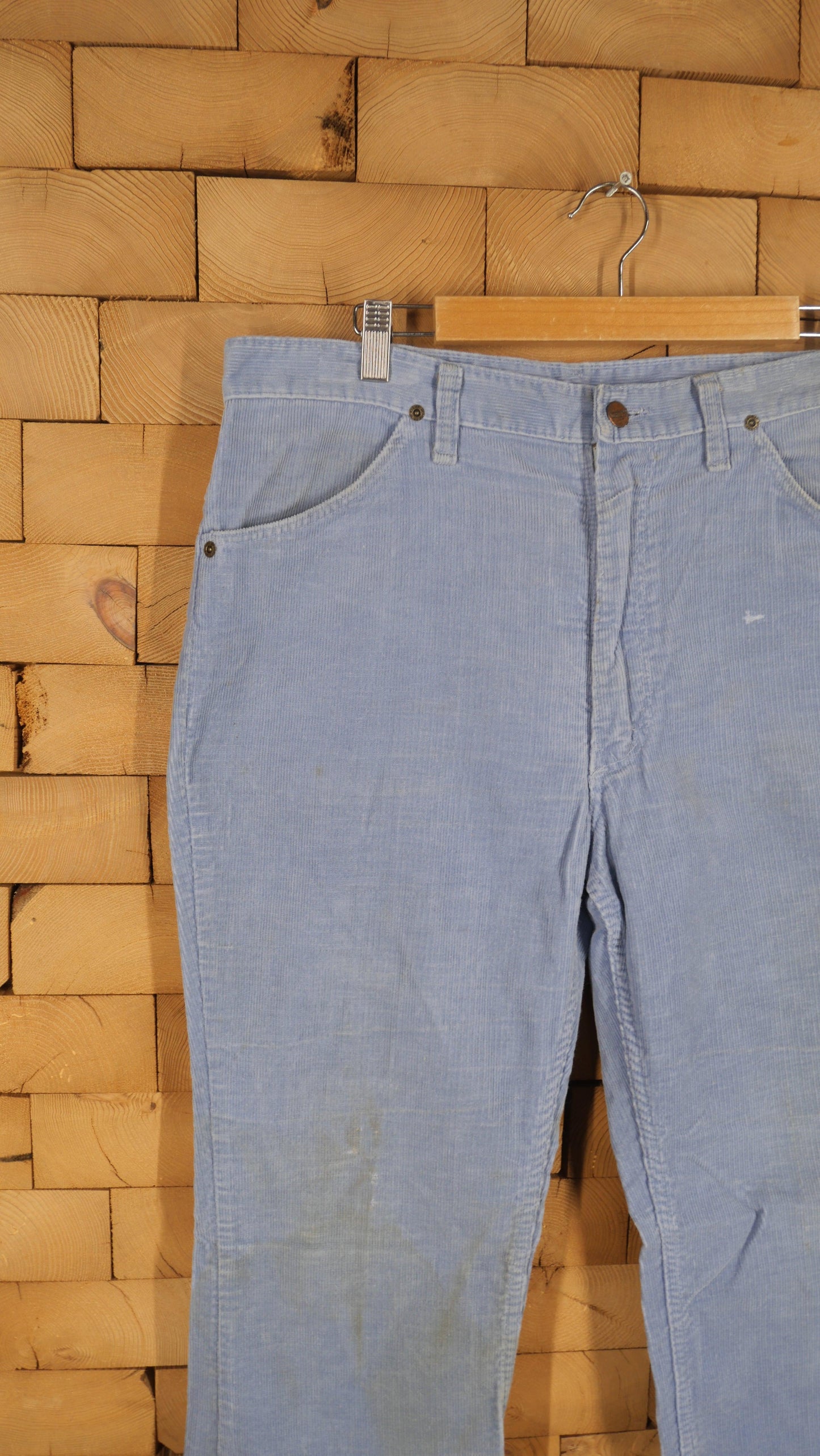 1970s Corduroy Flared Wrangler Pants | 35