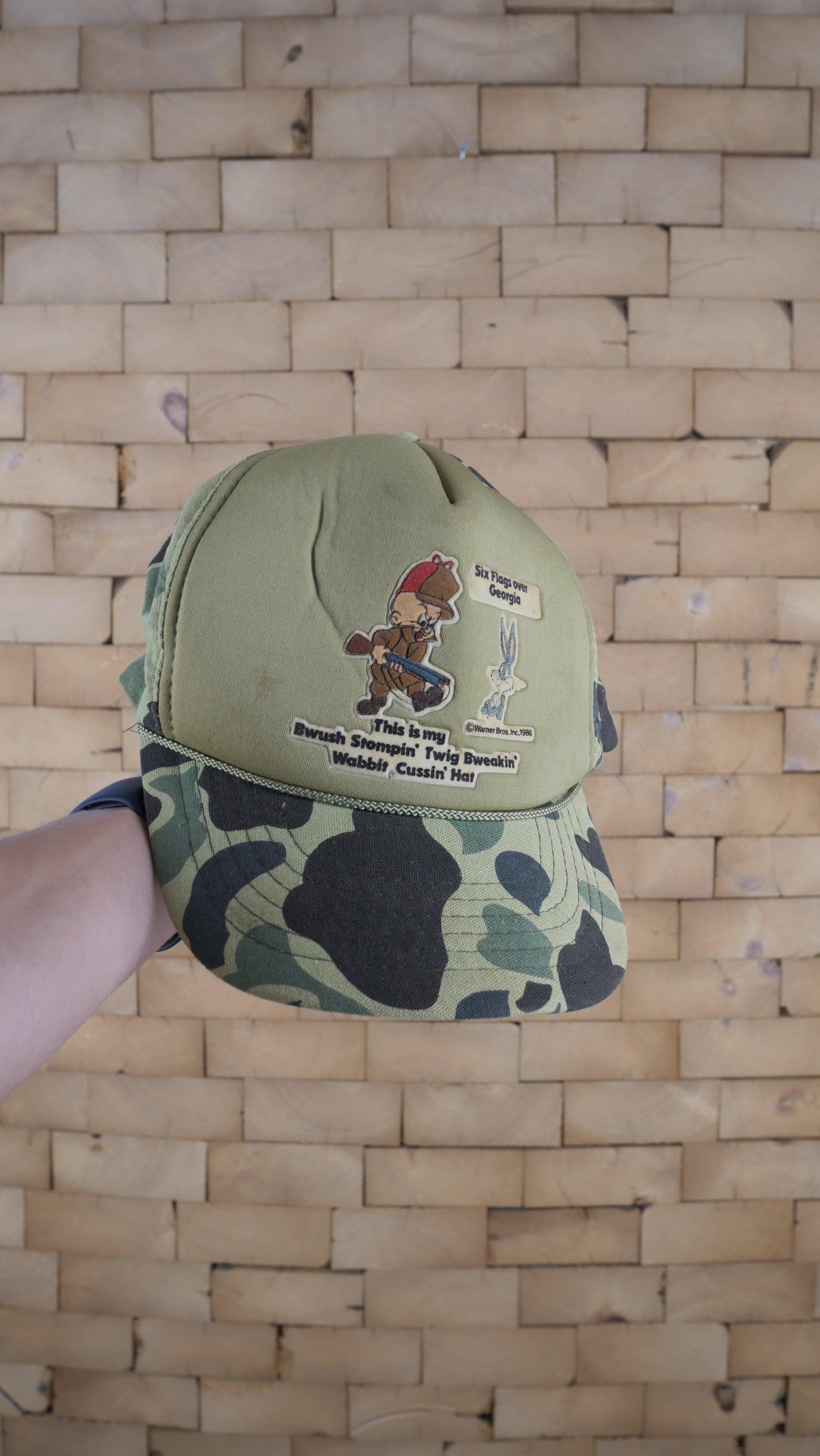 1980s Camo Trucker Hat