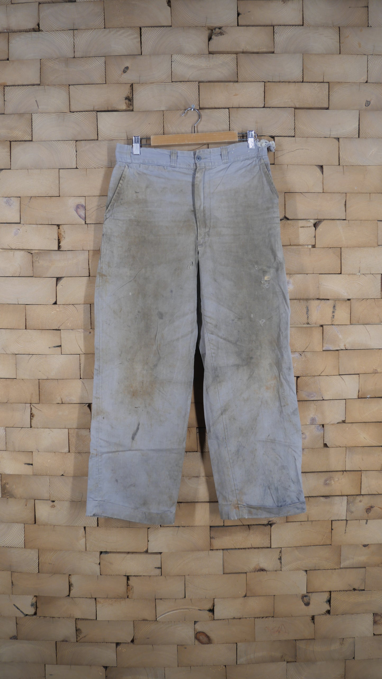 1950s Distressed Work Pants | 32