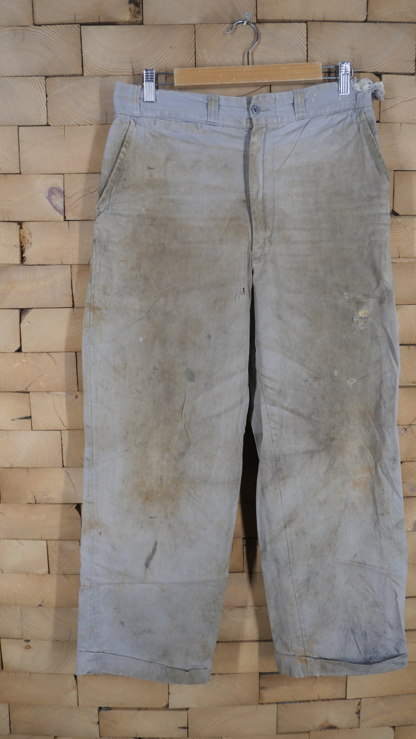 1950s Distressed Work Pants | 32