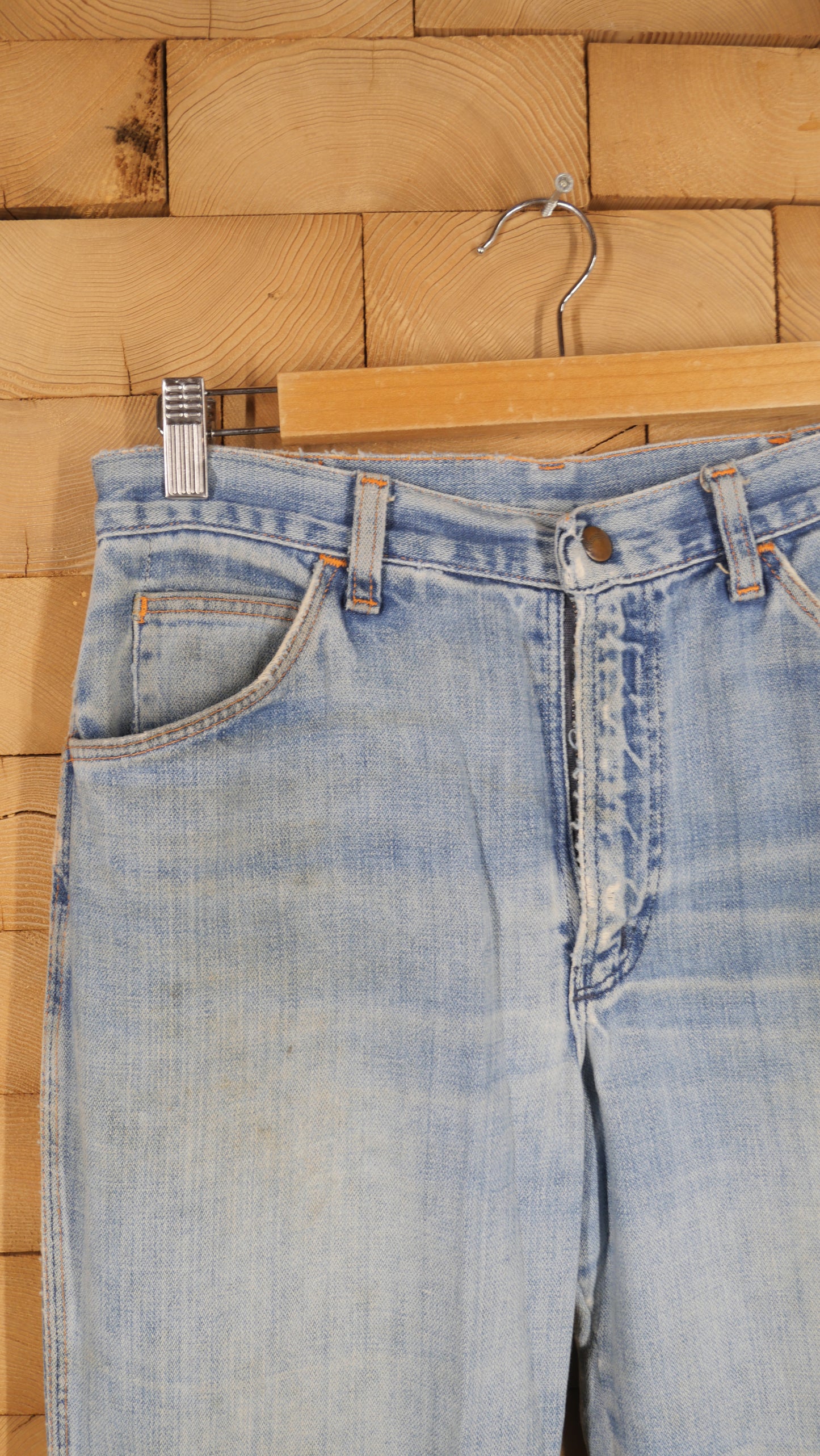 1970s Distressed Wrangler Denim | 30