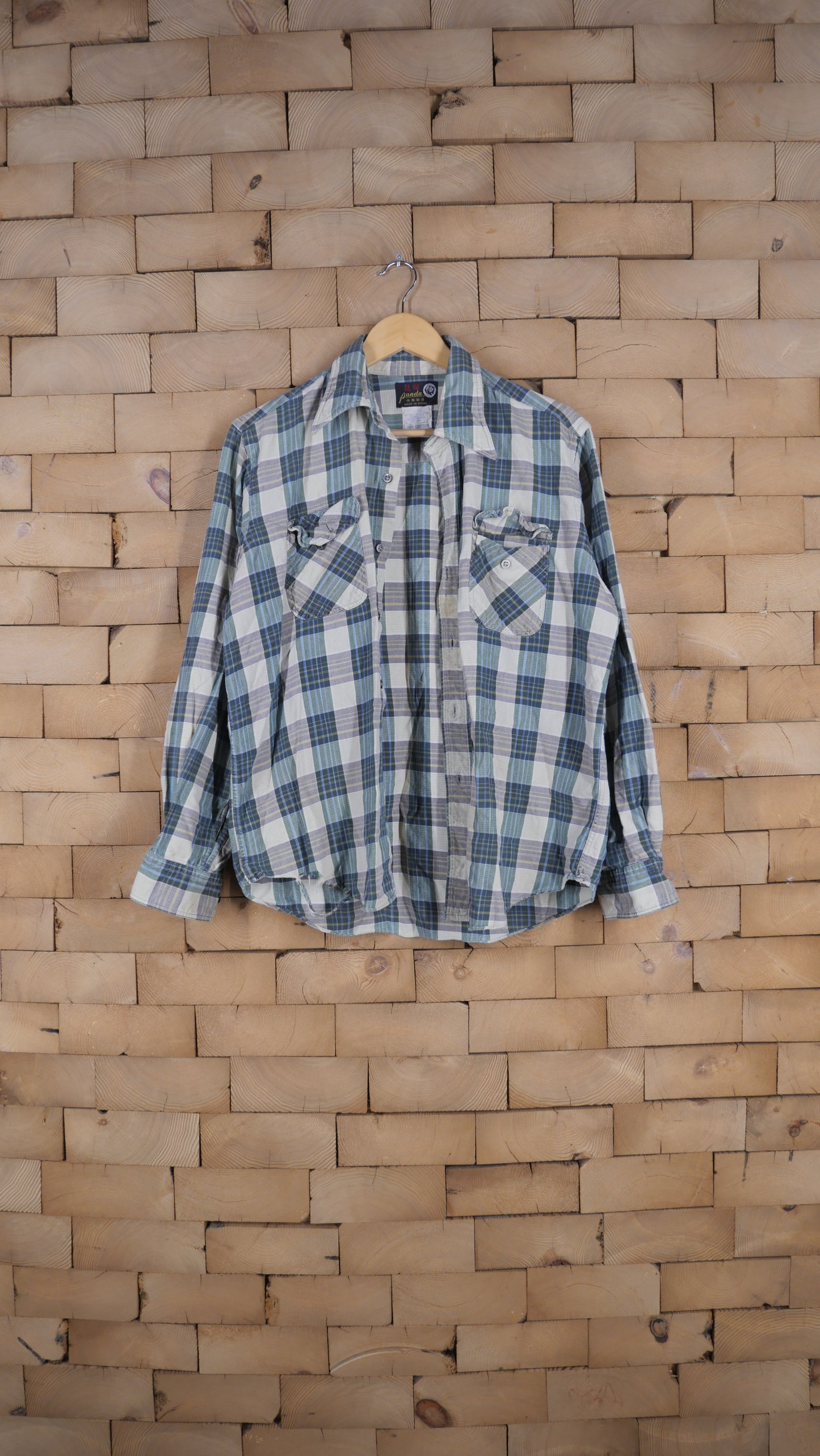 1960s Plaid Flannel | L