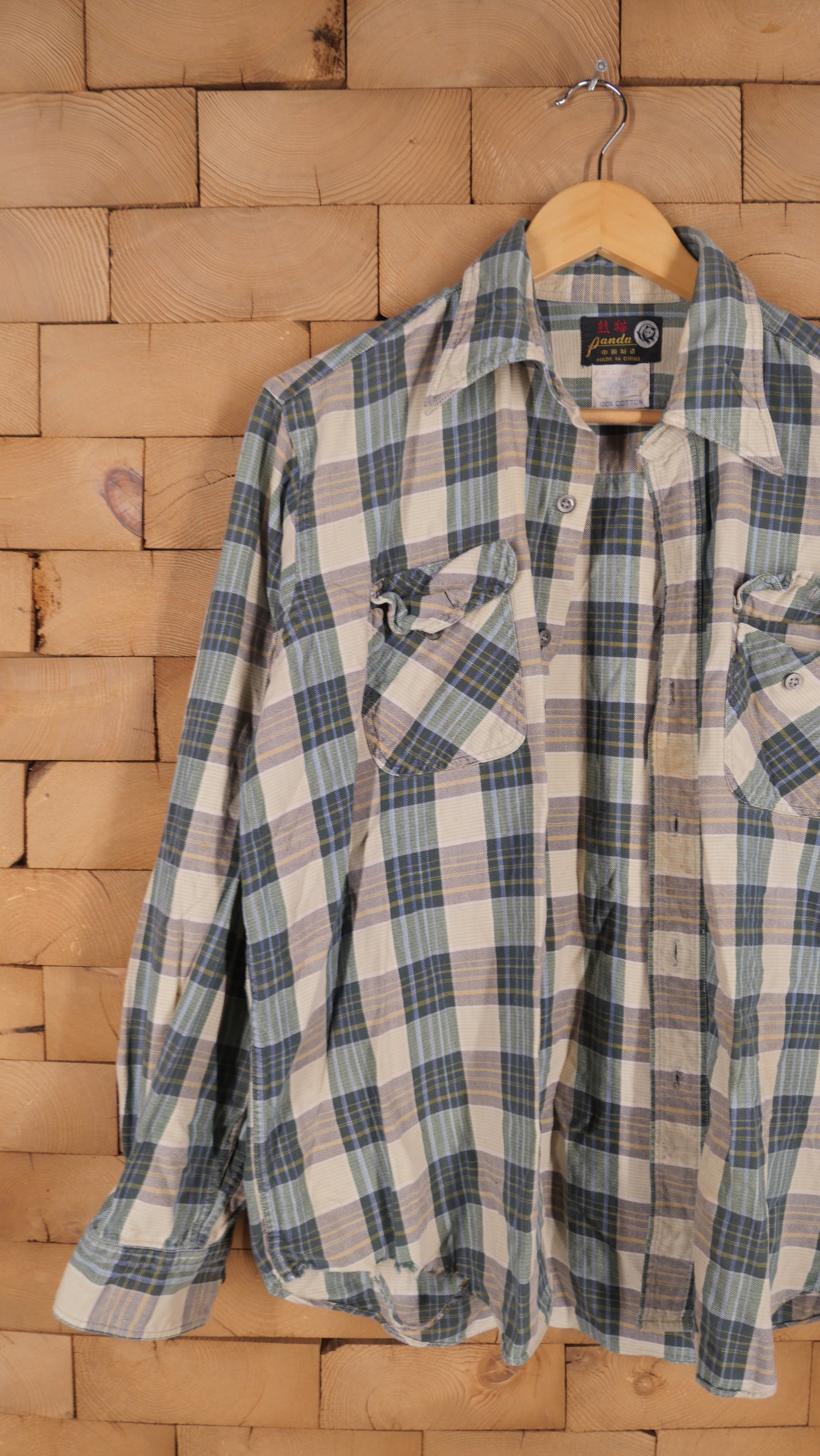 1960s Plaid Flannel | L