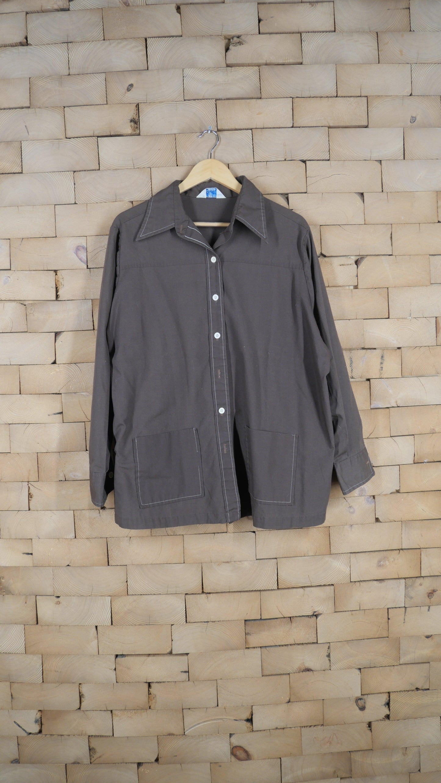 1970s Button Up Overshirt | L