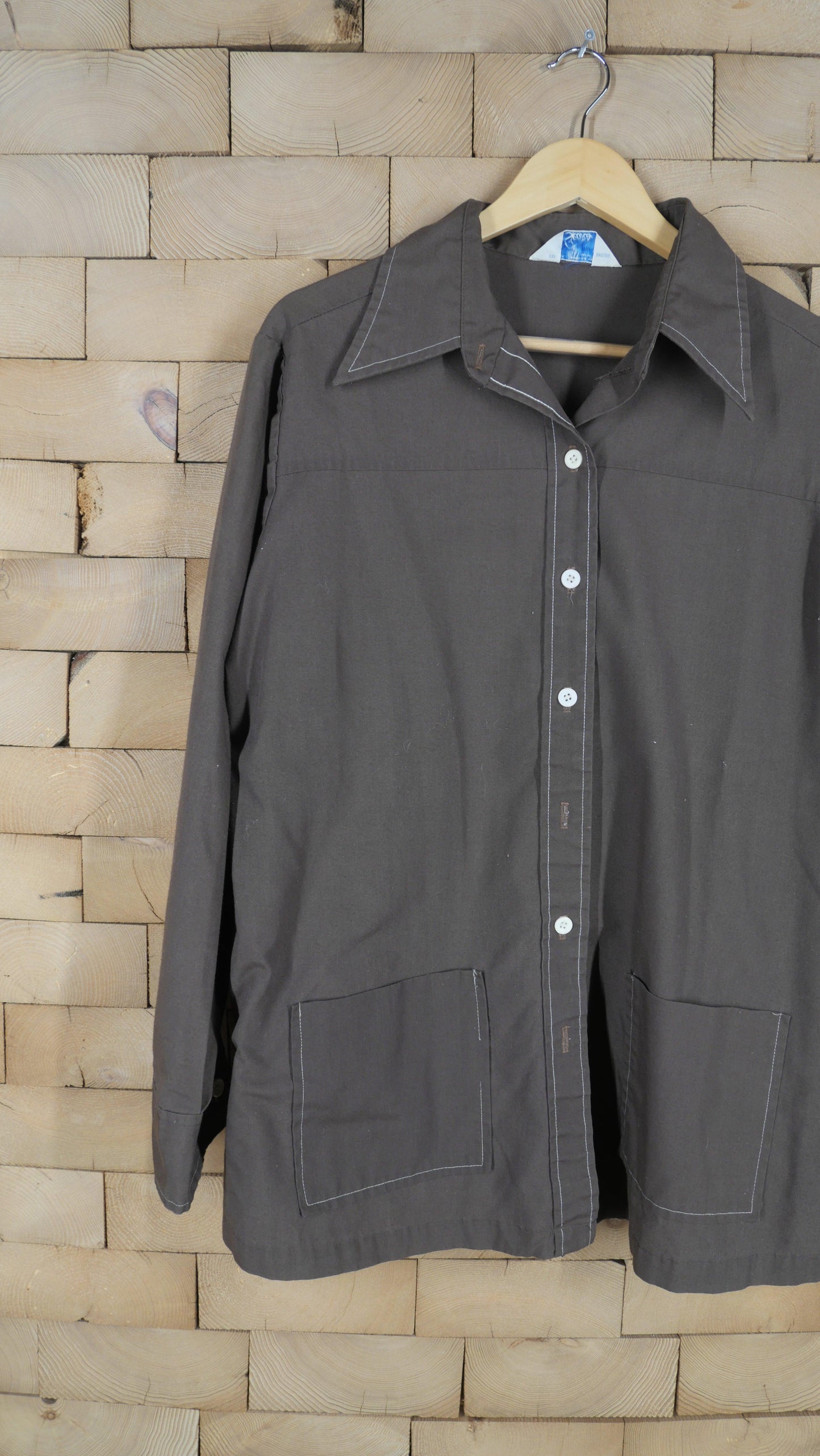1970s Button Up Overshirt | L