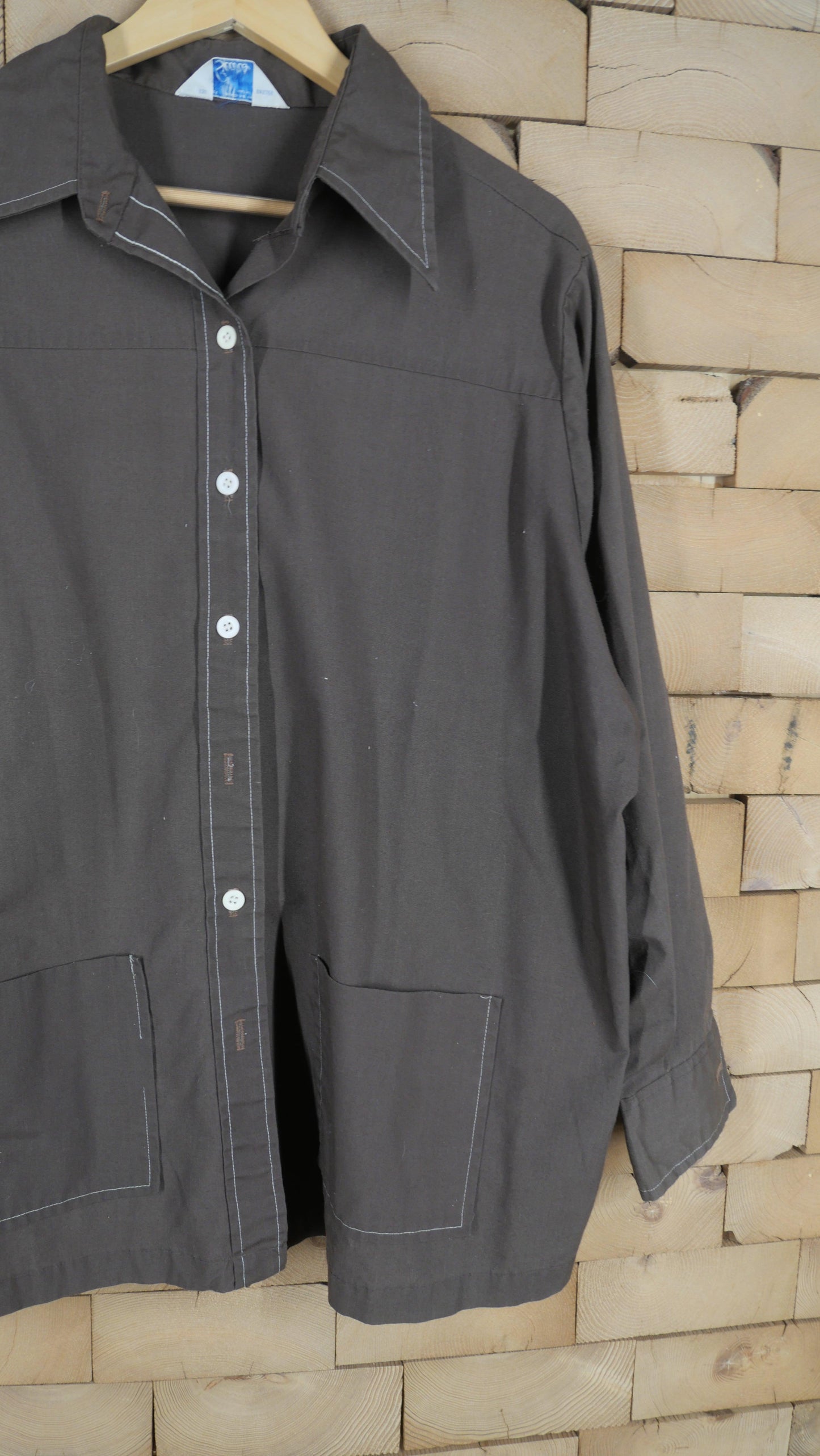1970s Button Up Overshirt | L