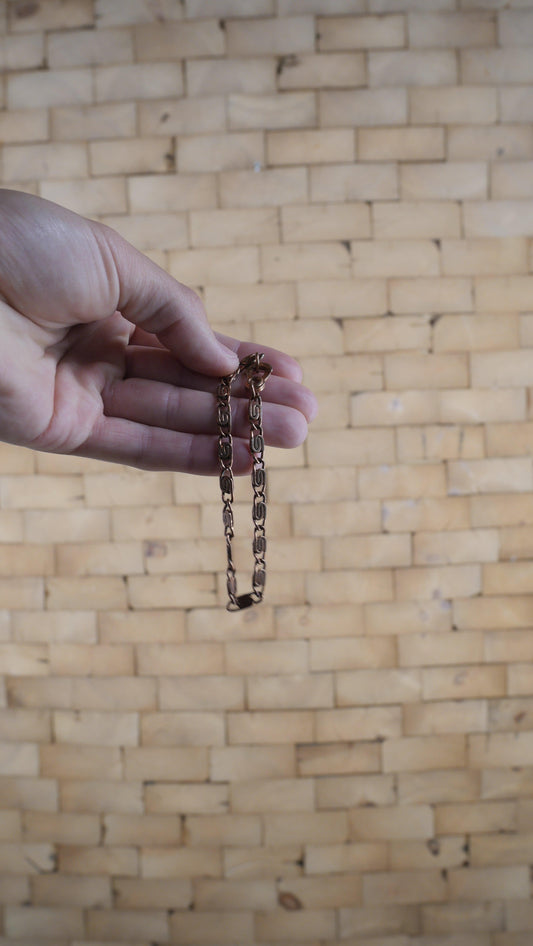 1980s Copper Link Bracelet