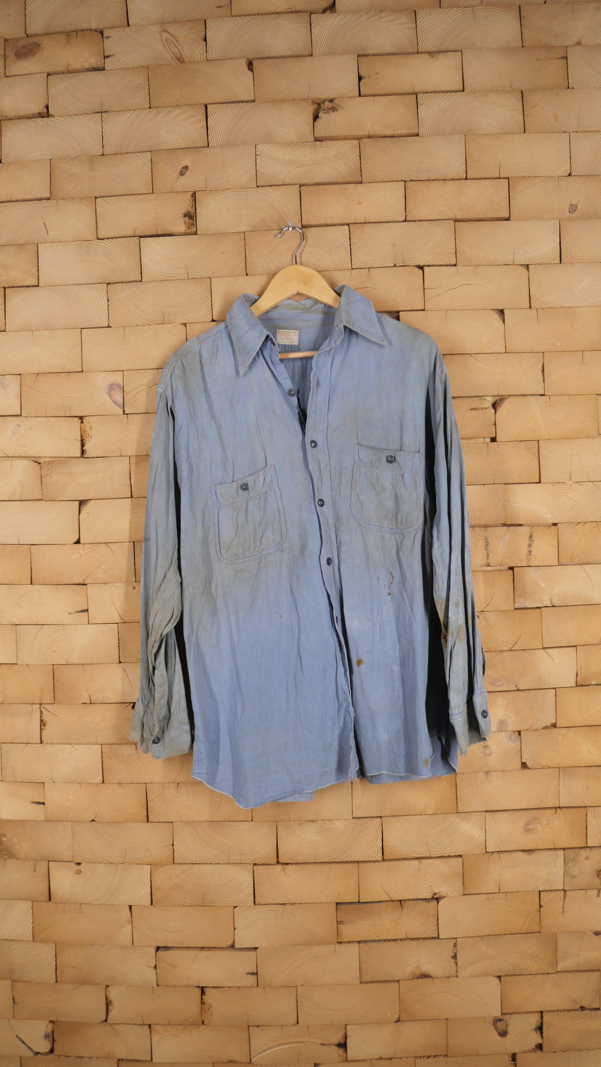 1940s dress shirt 1940s Shirt-waister Dress