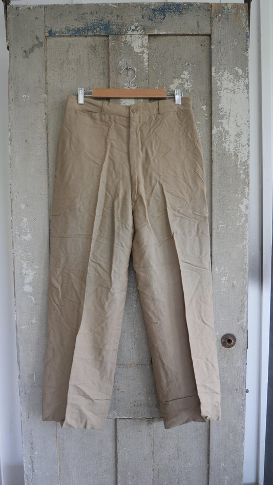 1960s Wide Leg Military Slacks | 31