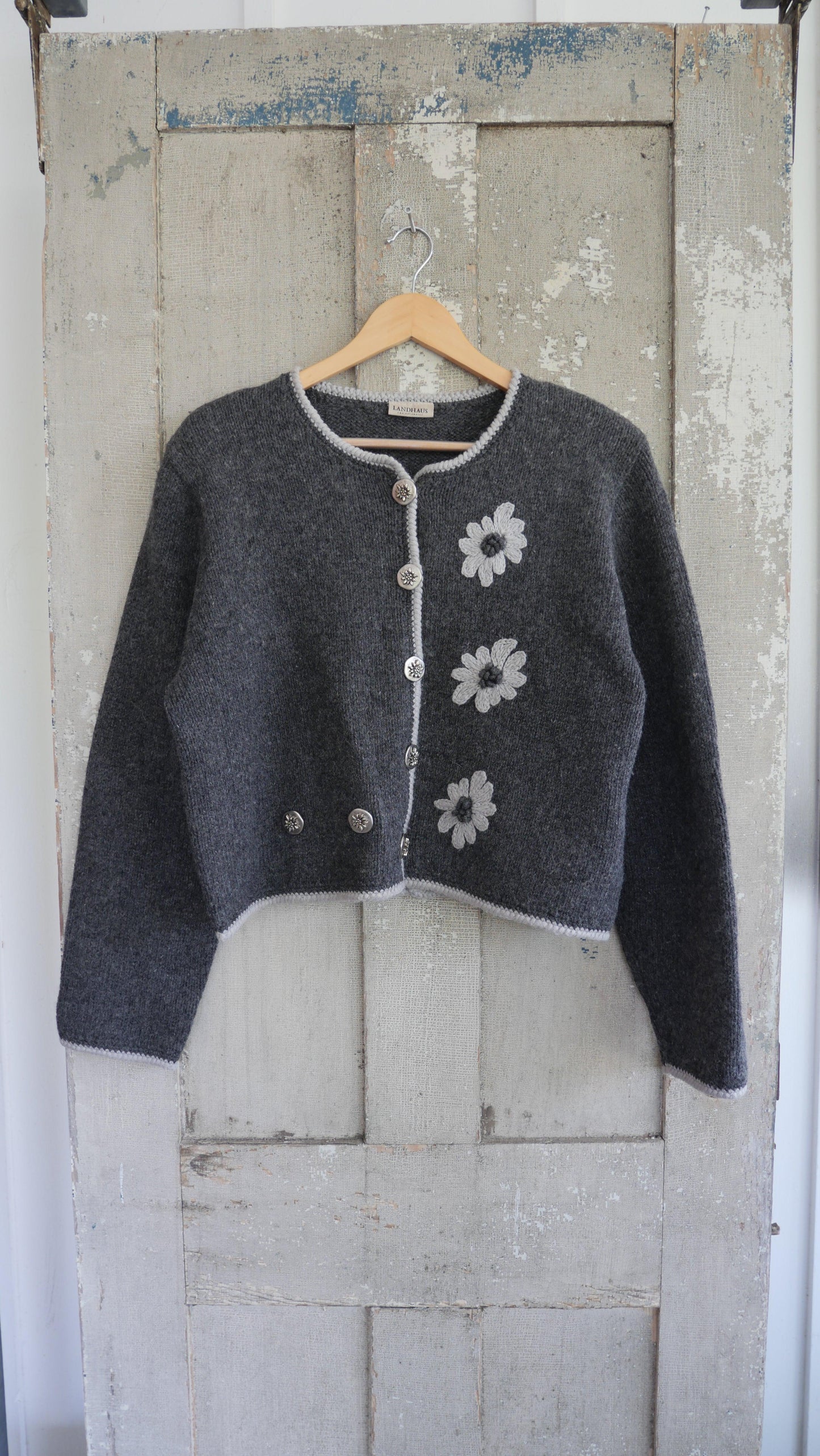 1990s Flower Cardigan | M
