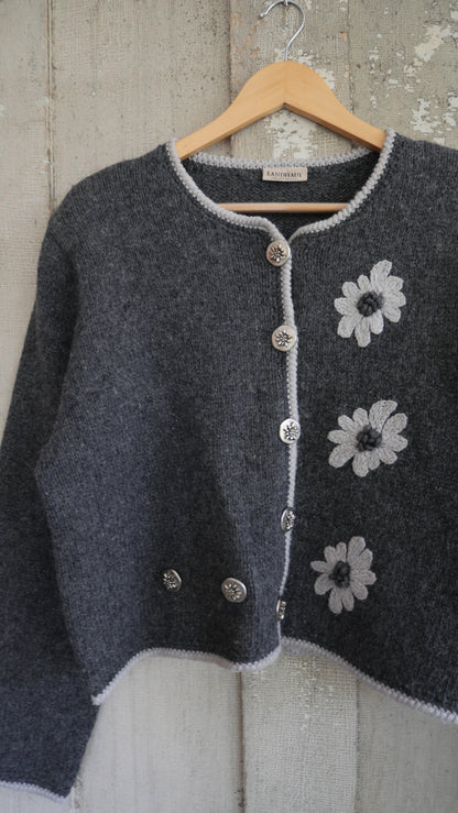 1990s Flower Cardigan | M