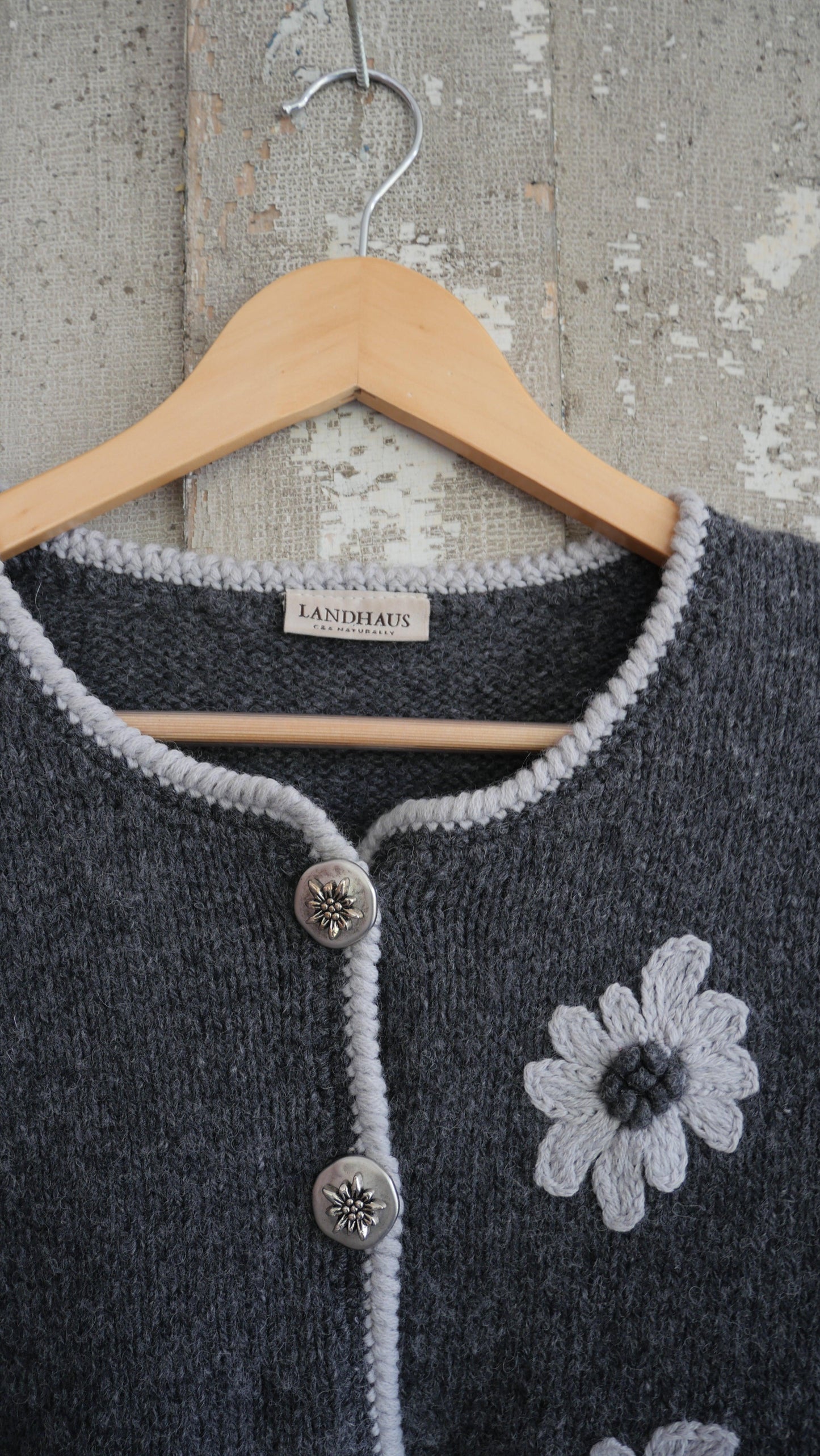 1990s Flower Cardigan | M