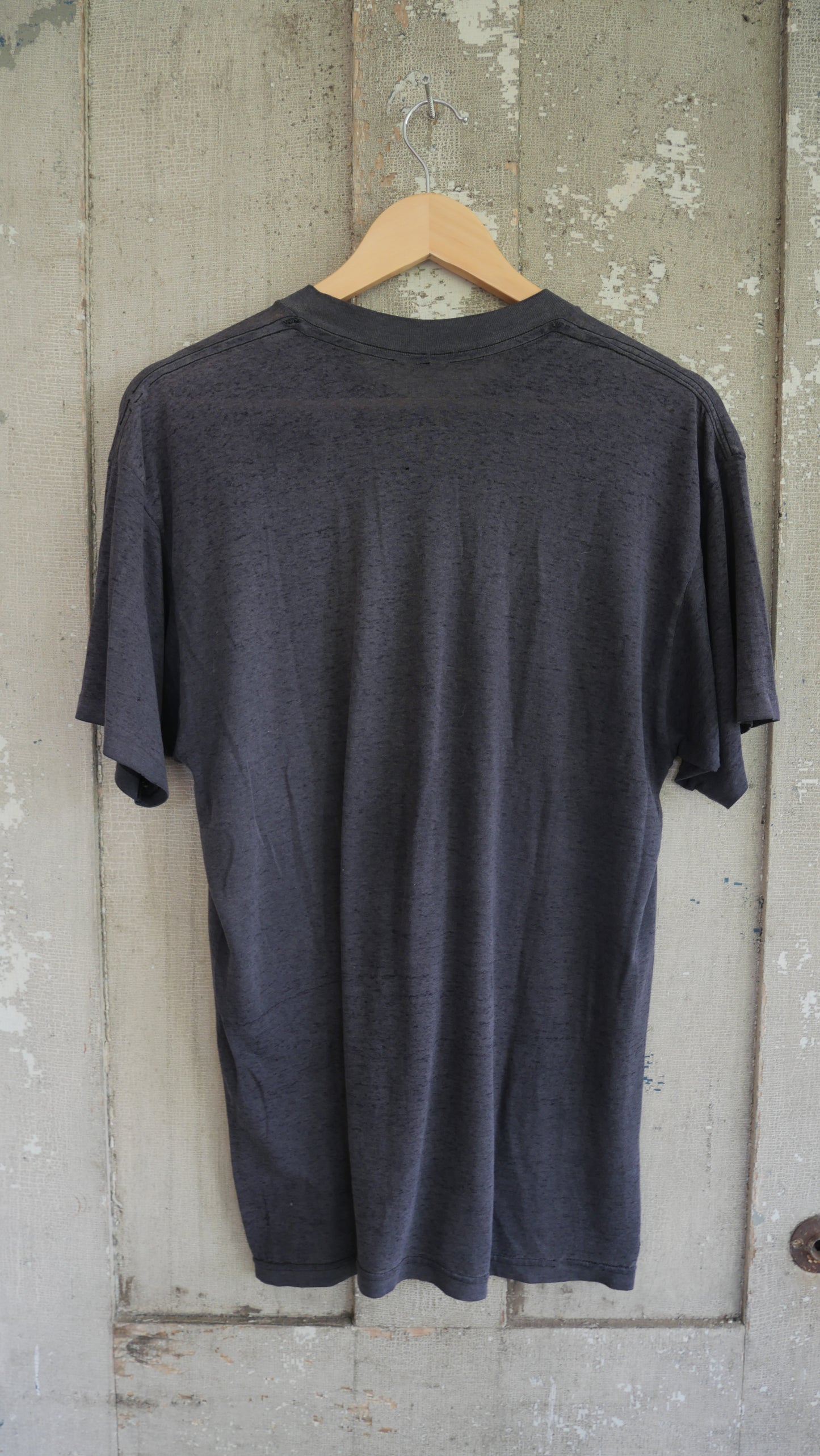 1980s Paper Thin Black Tee | L