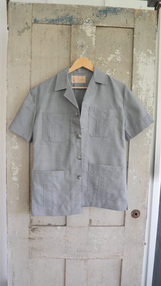 1960s Camp Collar Shirt | M