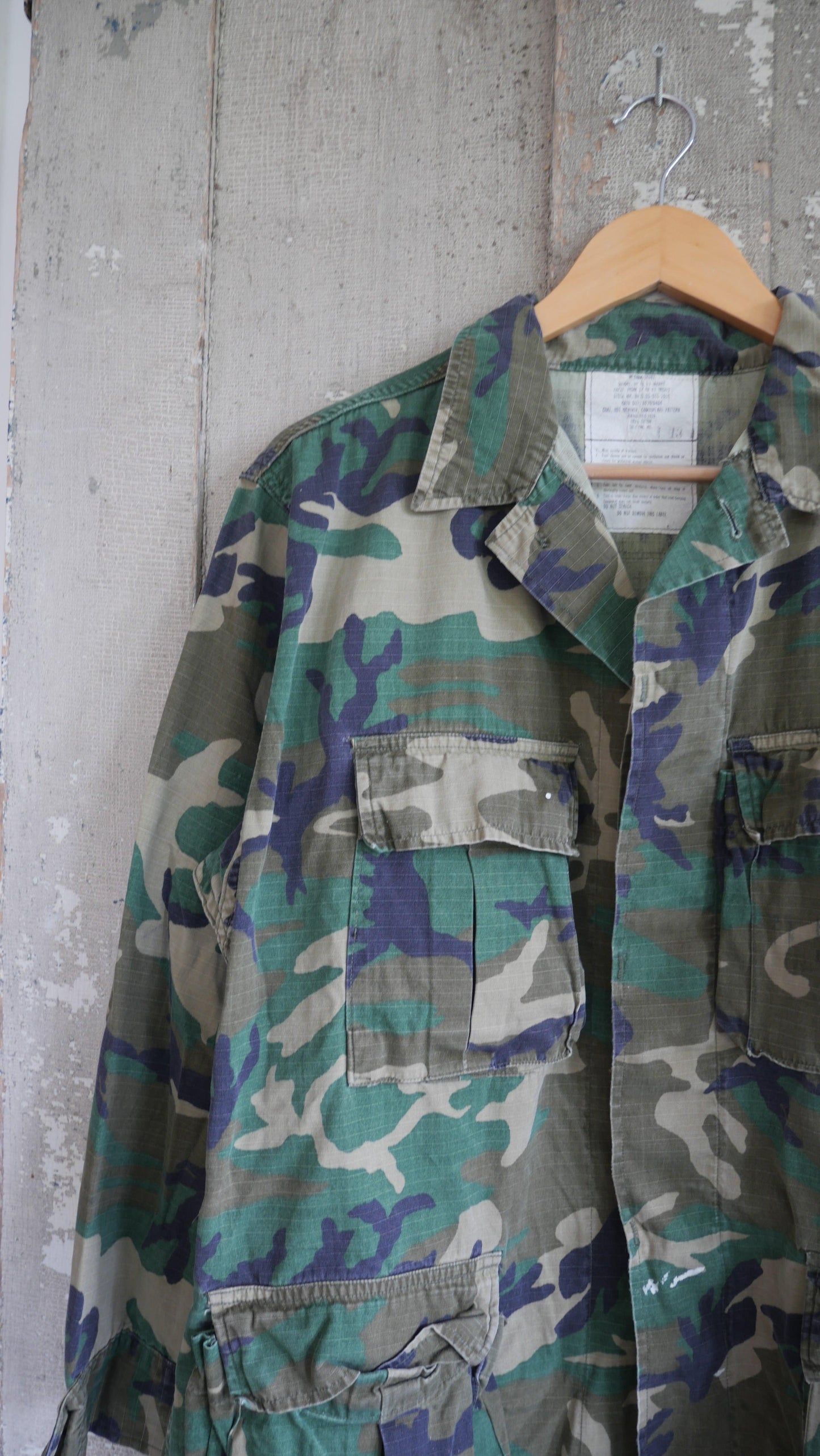 1970s Boxy Camo Chore Jacket | L