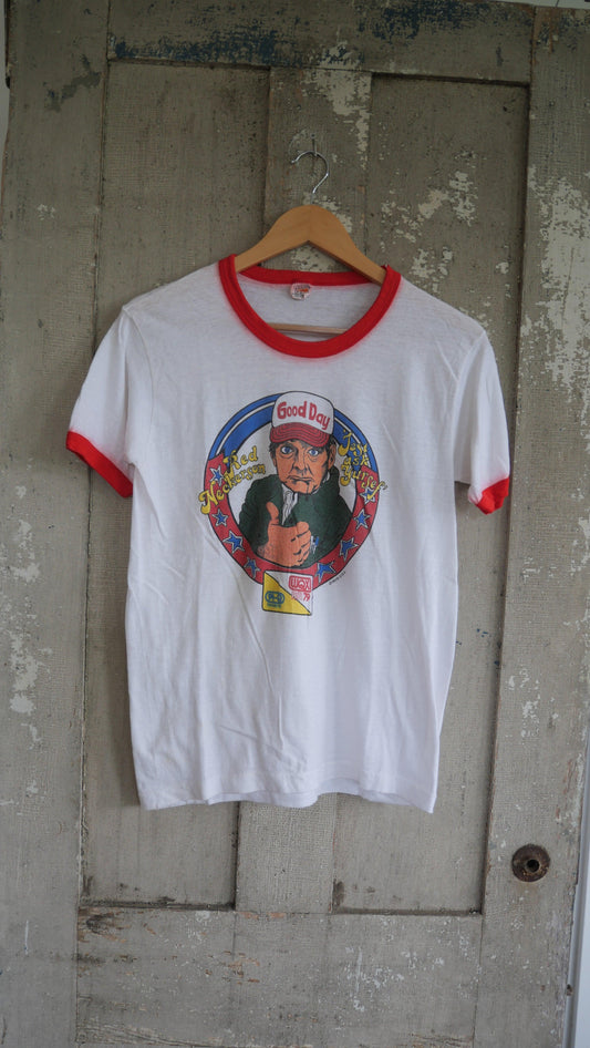 1970s Red Neck Tee | S
