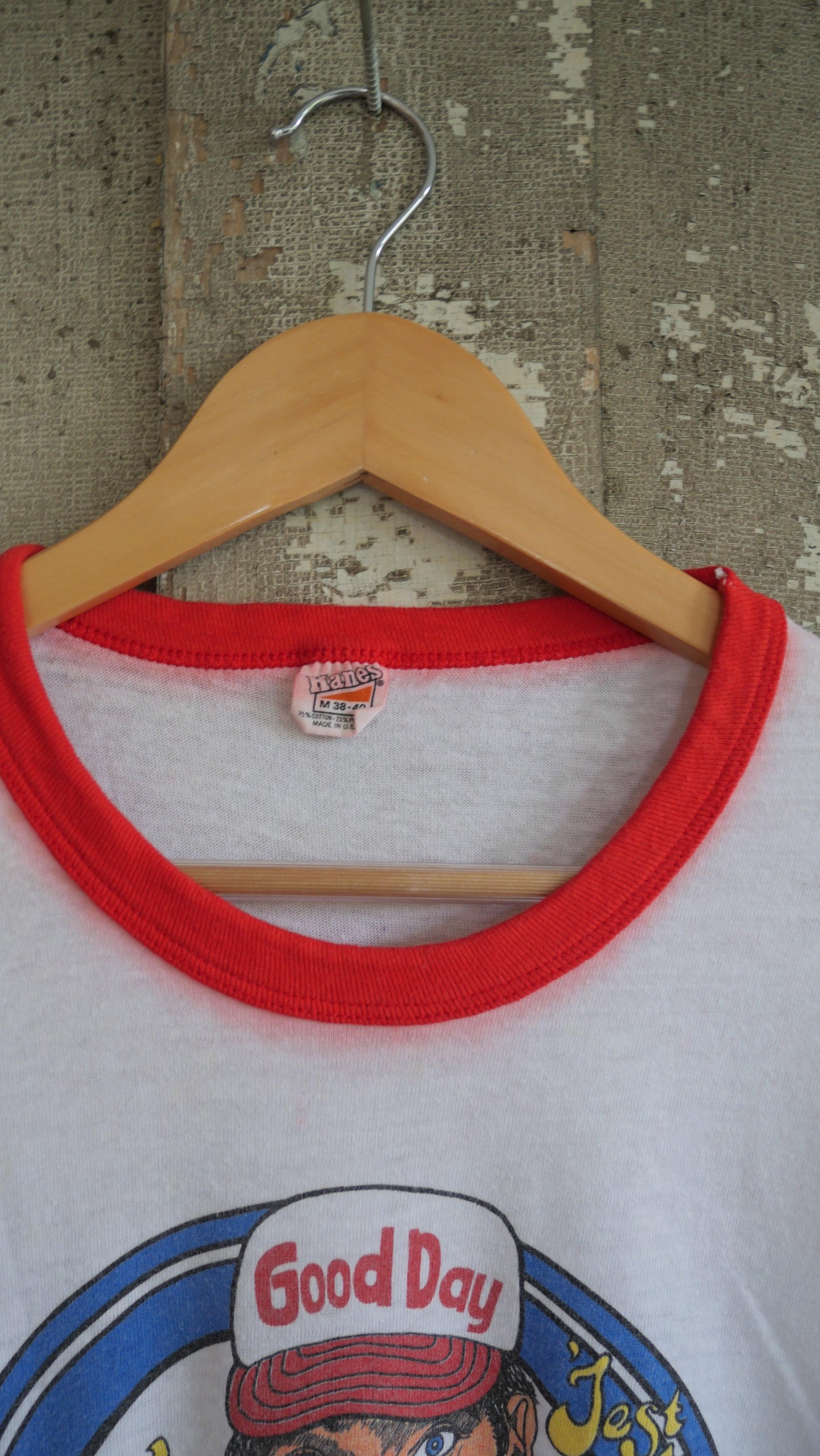 1970s Red Neck Tee | S