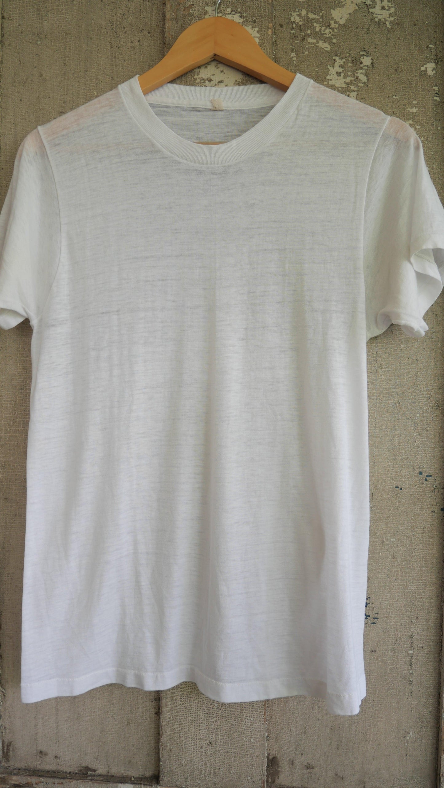 1970s Blank White Tee | M