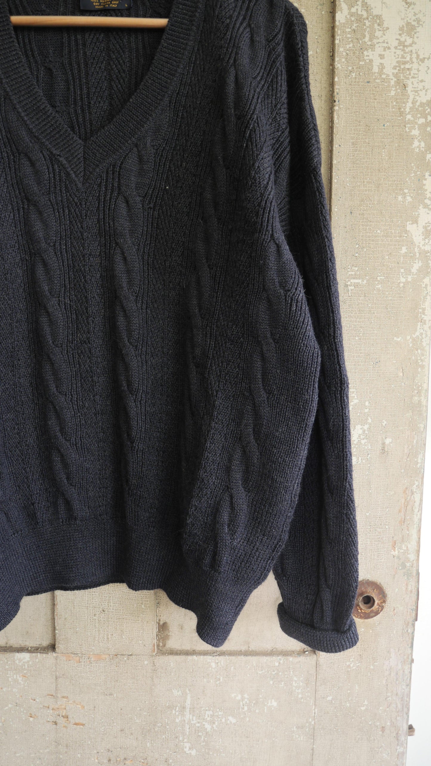 1990s Cable Knit Brooks Brothers Sweater | L