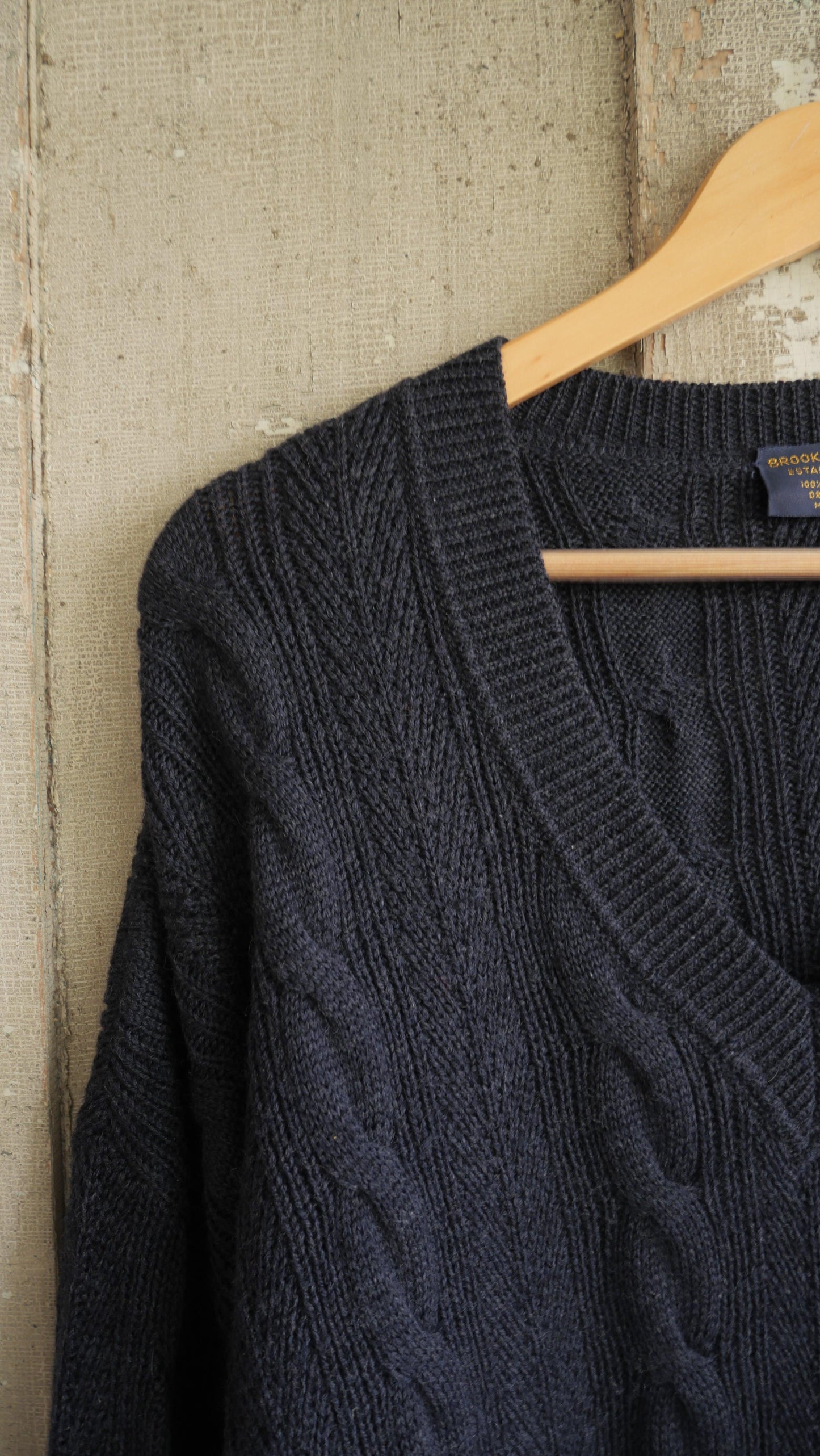 1990s Cable Knit Brooks Brothers Sweater | L