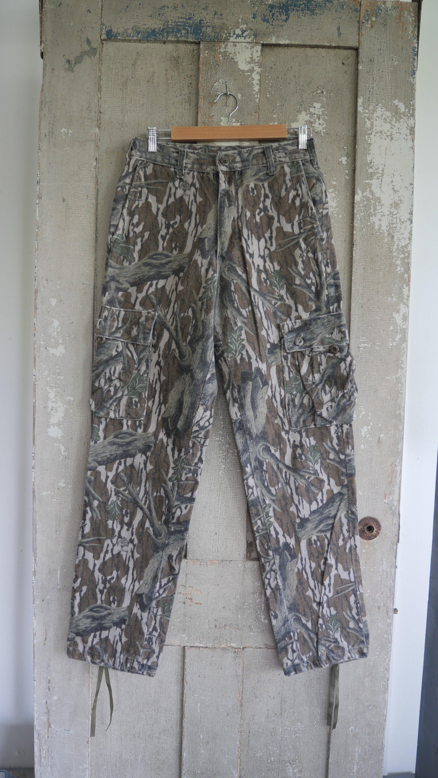 1980s Camo Fleece Pants | 28