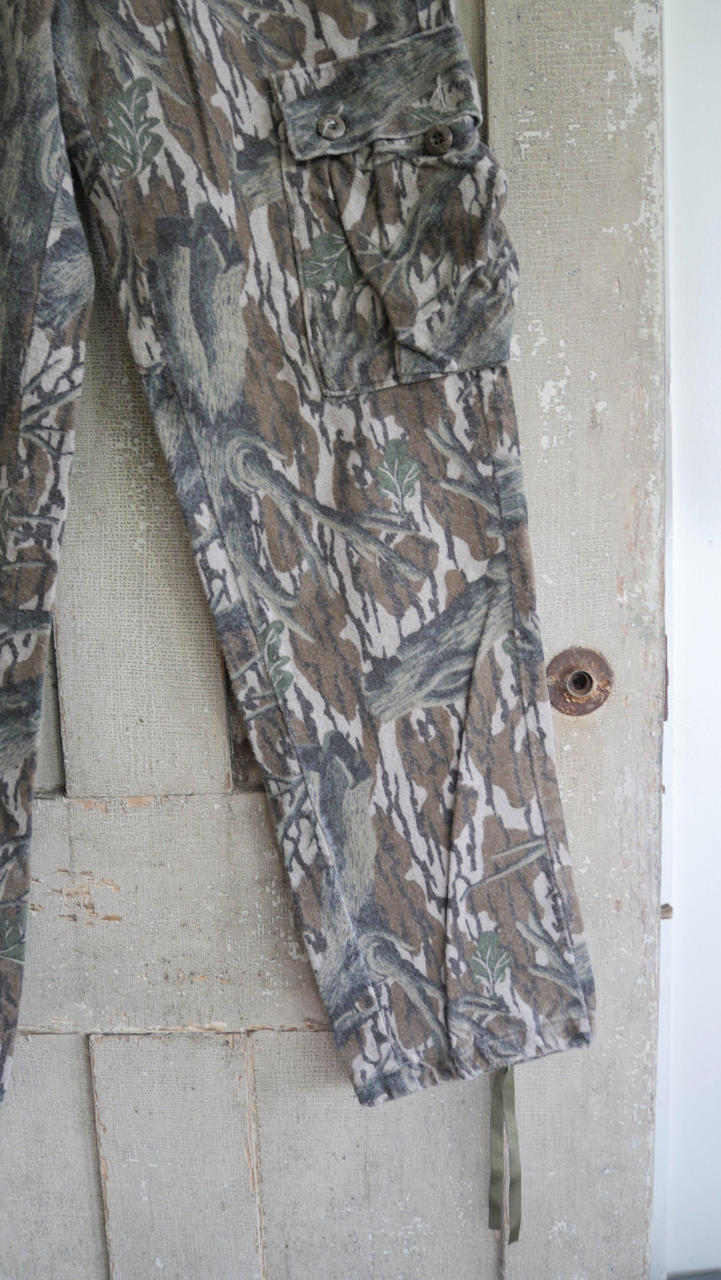 1980s Camo Fleece Pants | 28